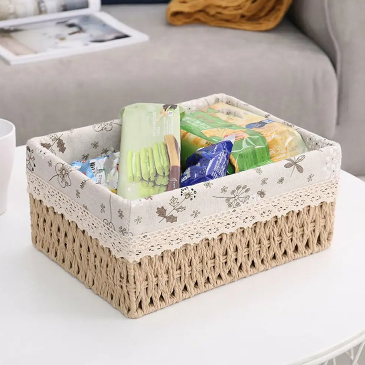 Set 3 Cestas De Almacenamiento Organizadoras Cestos Canastas-7