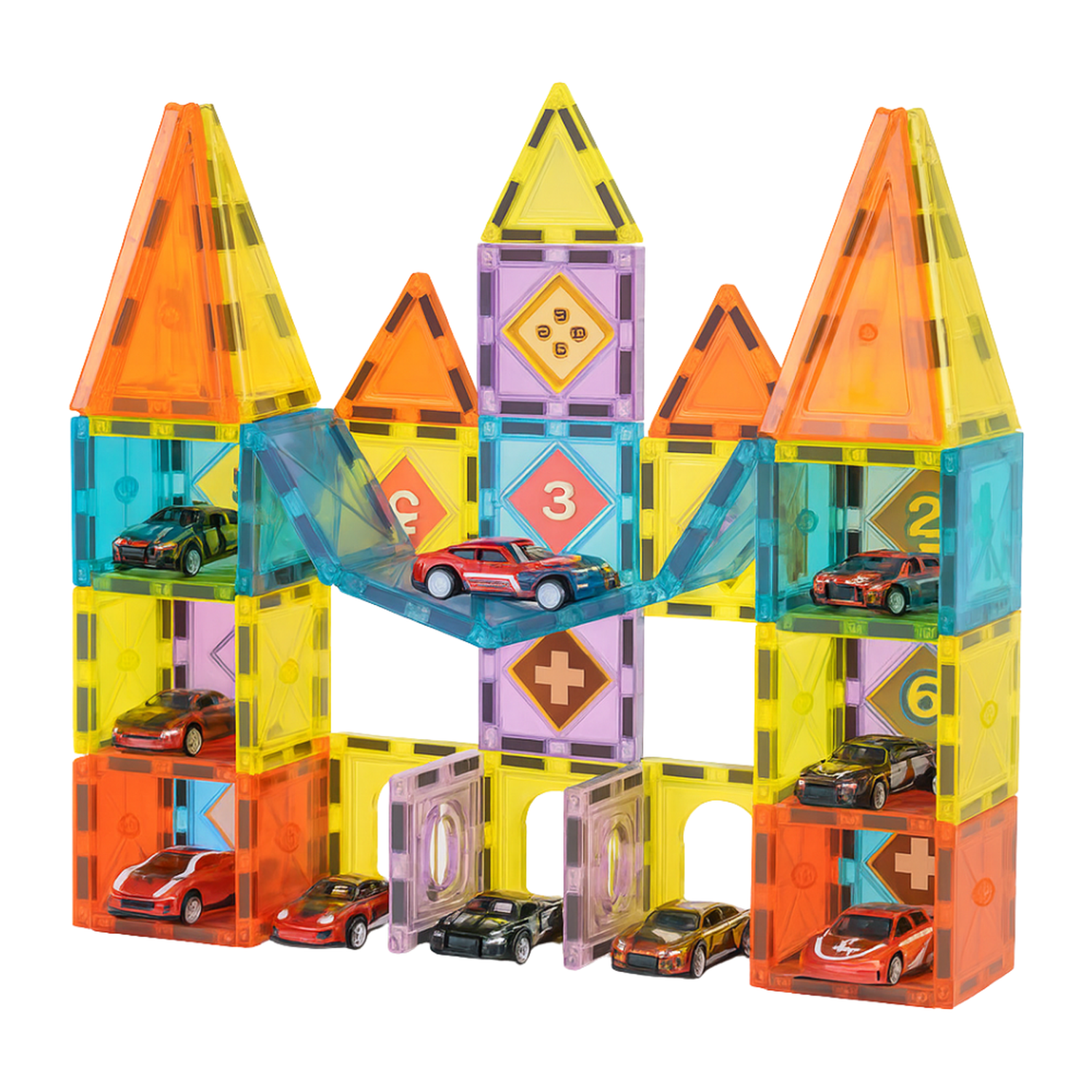 Juego Bloques Magneticos Construccion 78 Piezas Educativo-3