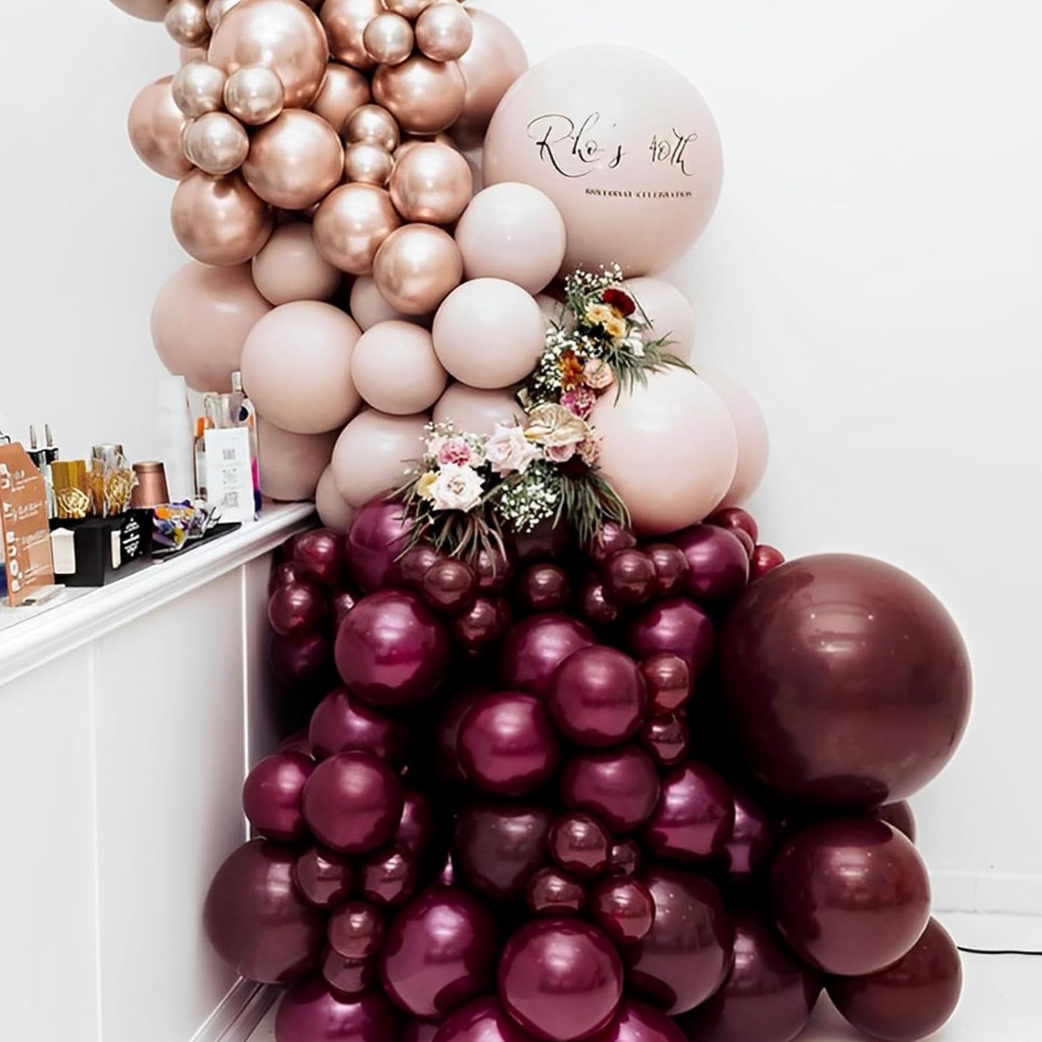 Globos Color Violet Red Vintage 50 Unidades Tamaño R12-2