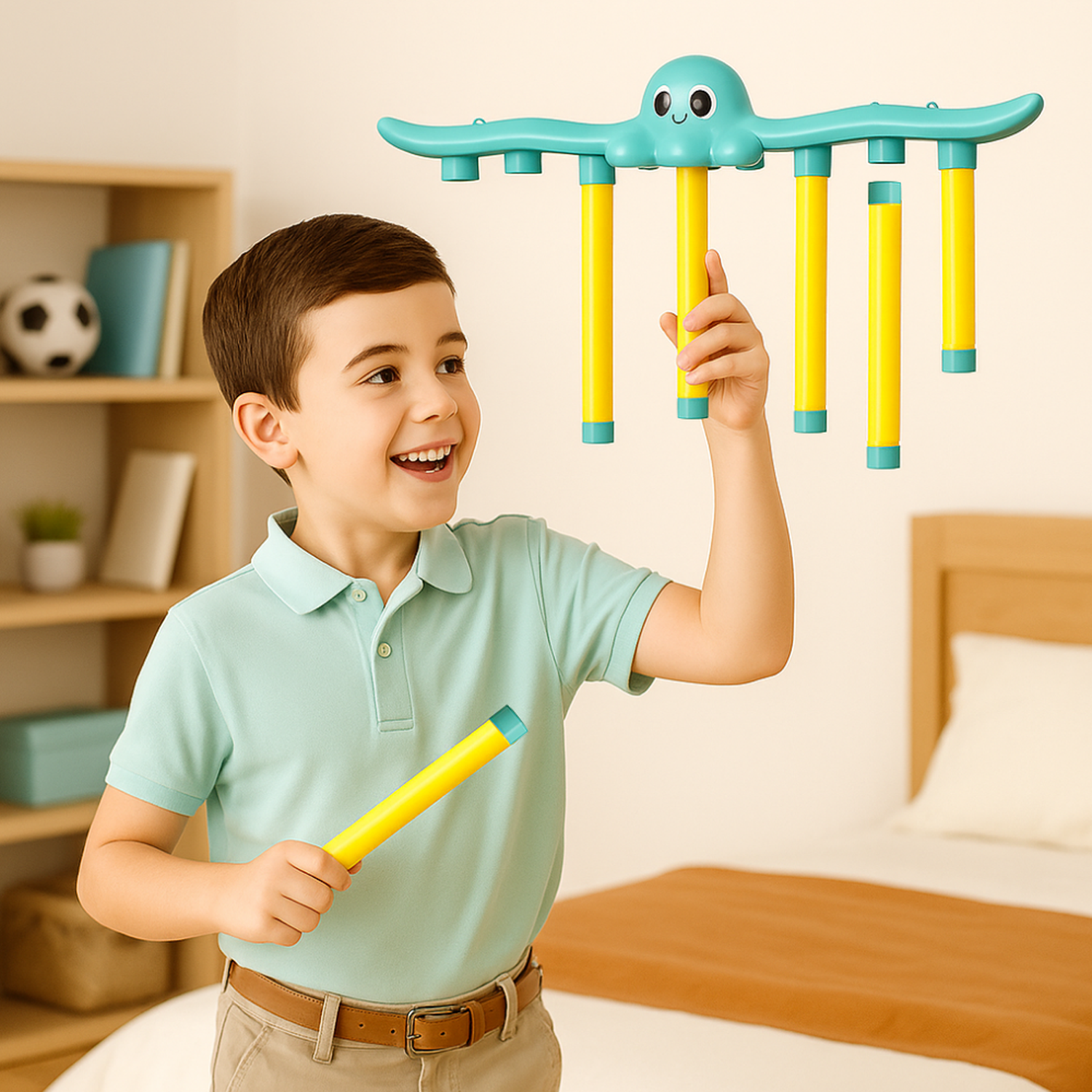 Juego De Concentracion Reaccion Infantil Pulpo Con Control-5