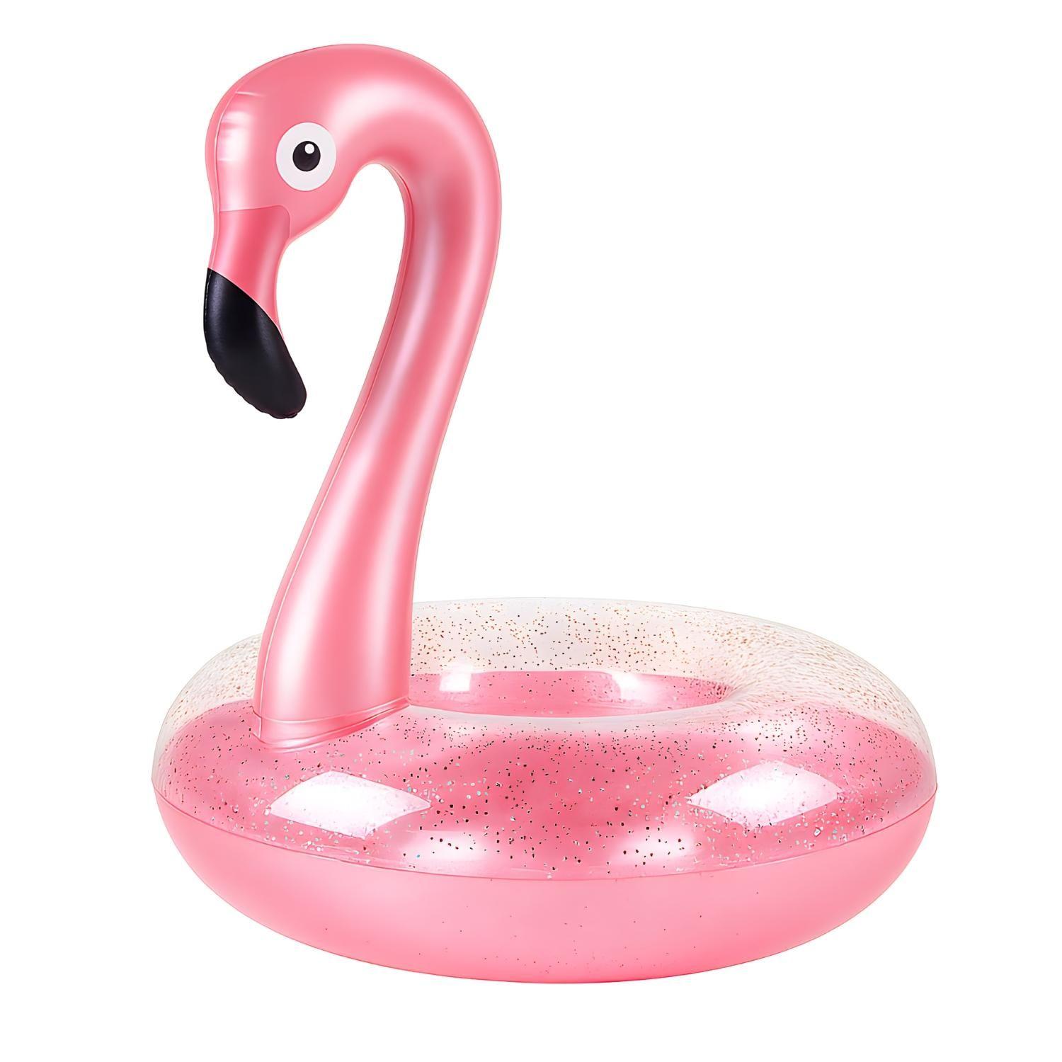 Pack 3 Flotador De Piscina Flamenco Rosado Inflable 70cm Verano-5