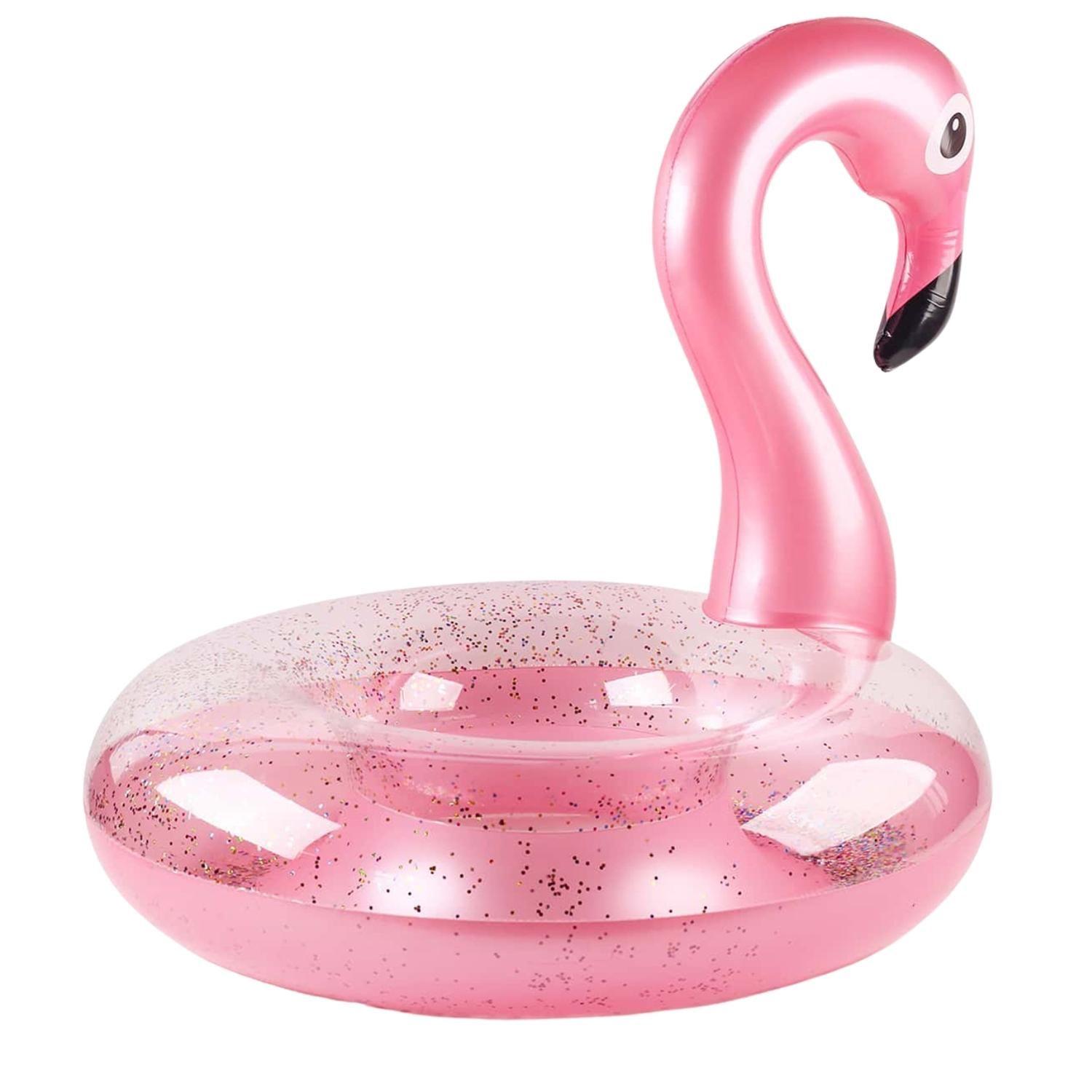 Pack 3 Flotador De Piscina Flamenco Rosado Inflable 70cm Verano-6