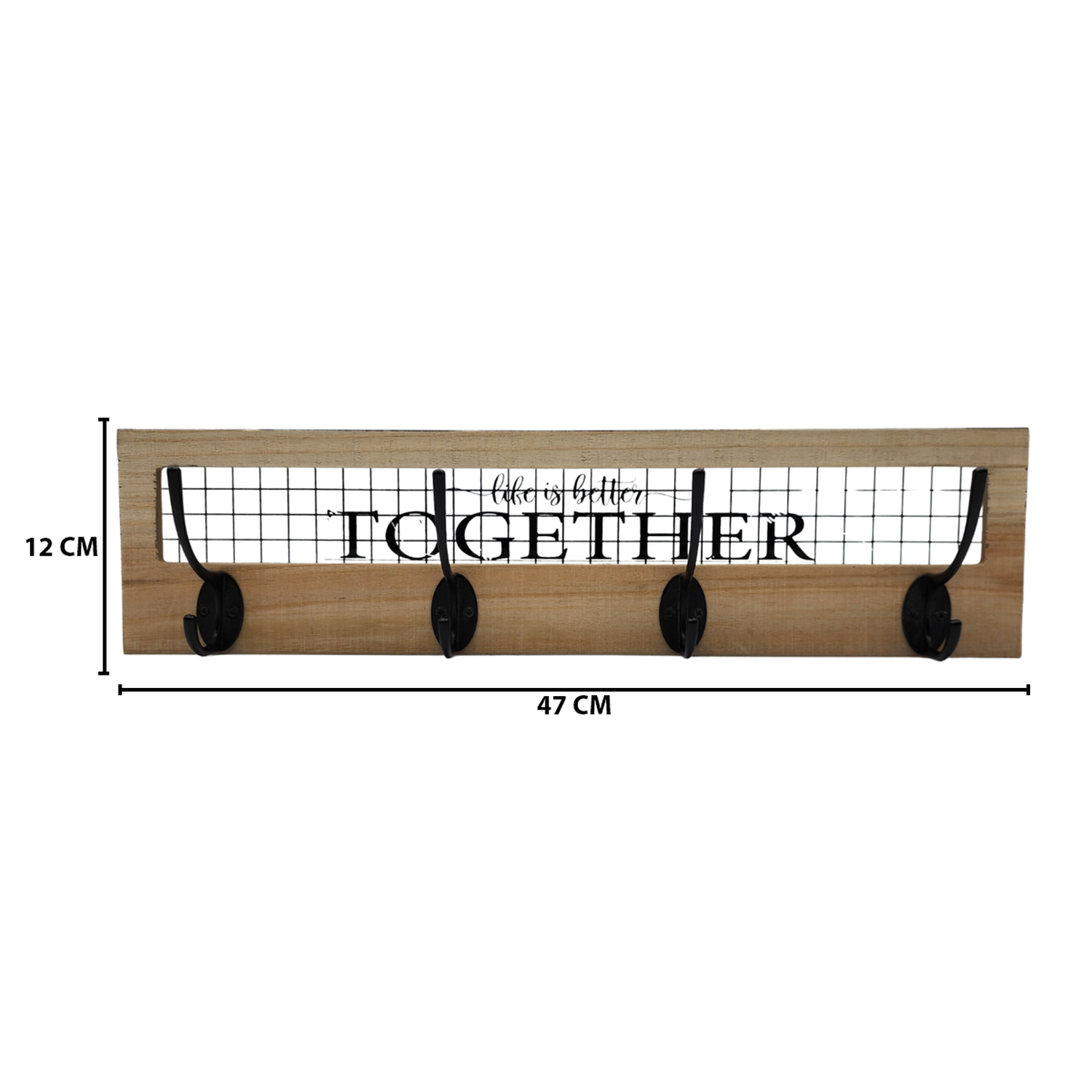 Perchero De Pared Con 4 Perchas Dobles Together-2