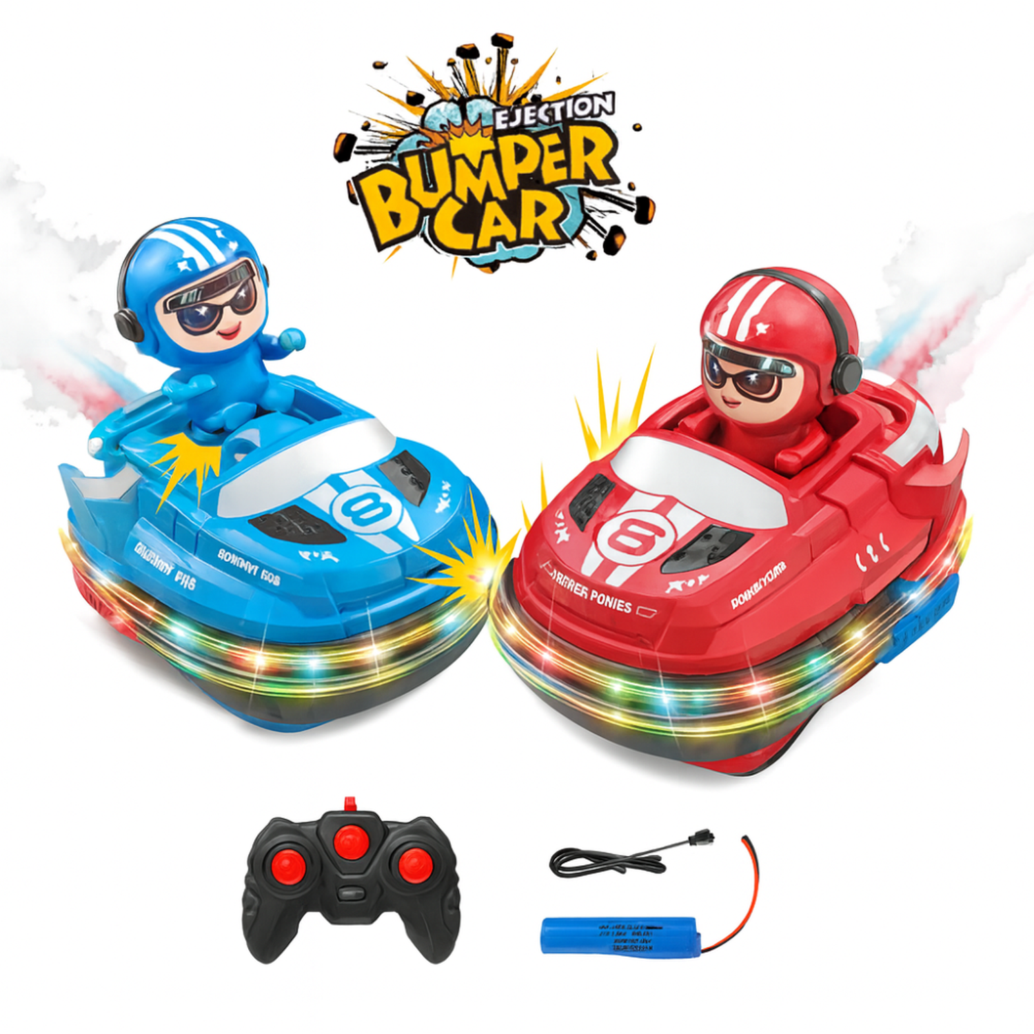 Set de Autitos Chocadores a Control Remoto el Piloto Salta-5