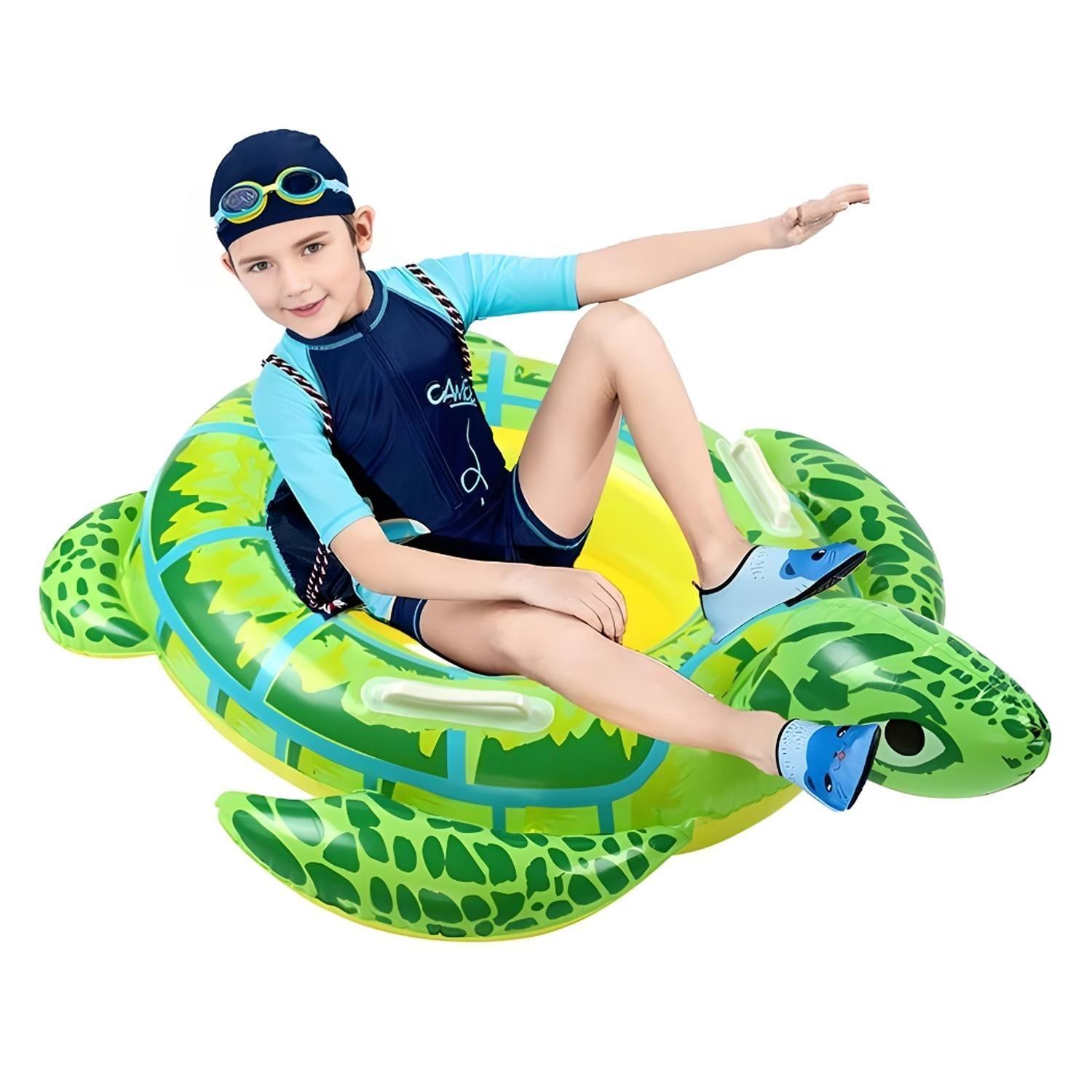 Pack 2 Flotador De Piscina Tortuga Inflable Grande 90cm Verano-4
