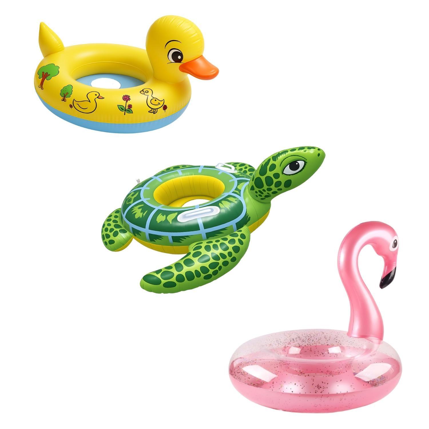 Pack 2 Flotador De Piscina Tortuga Inflable Grande 90cm Verano-6