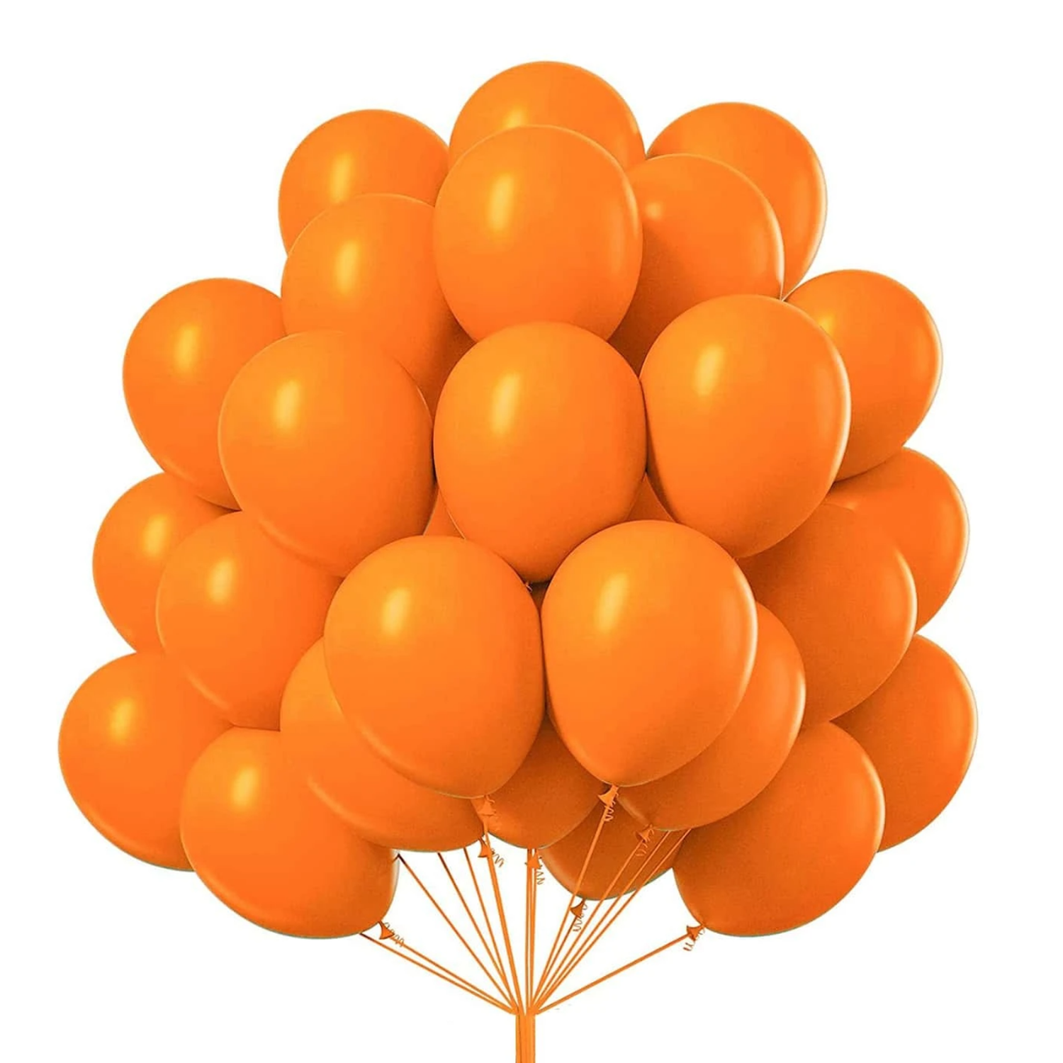 Globos Color Naranjo 100 Unidades Tamaño 25 Cm-0