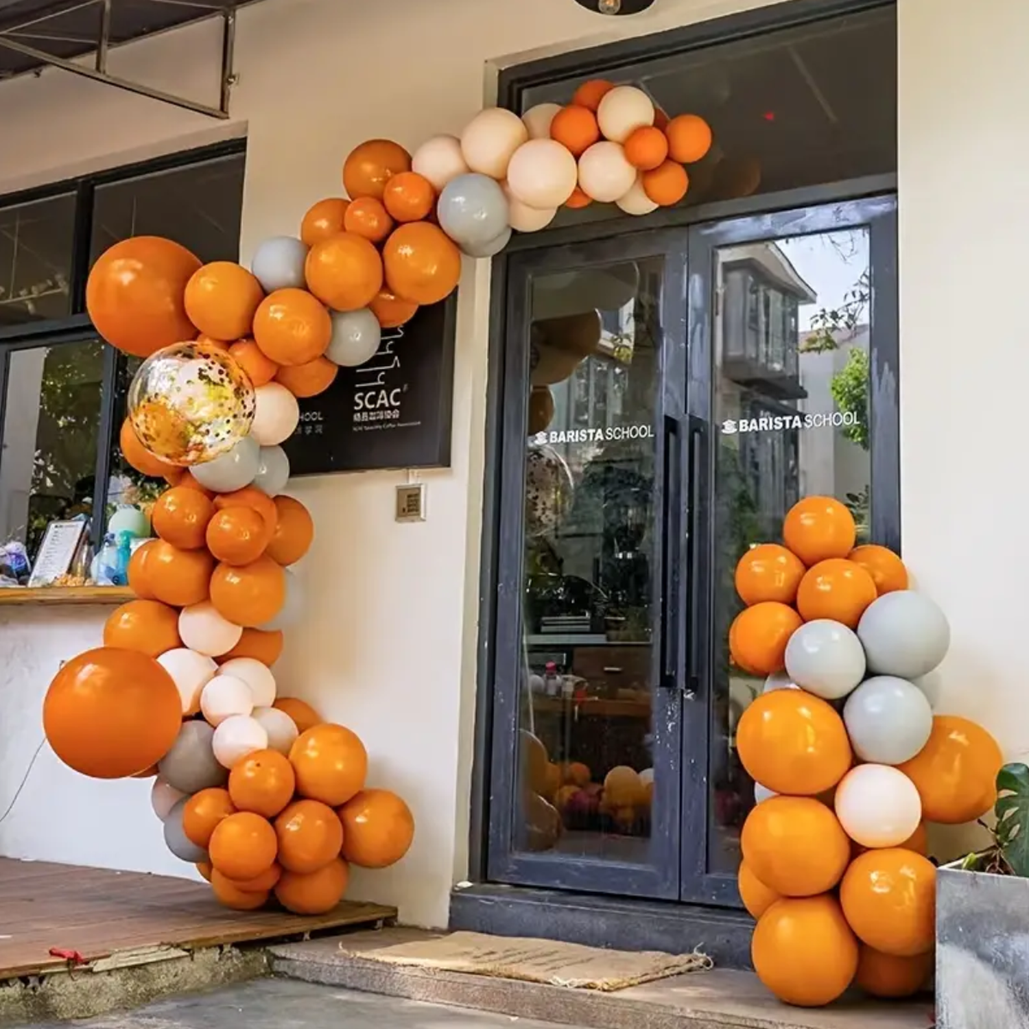 Globos Color Naranjo 100 Unidades Tamaño 25 Cm-2