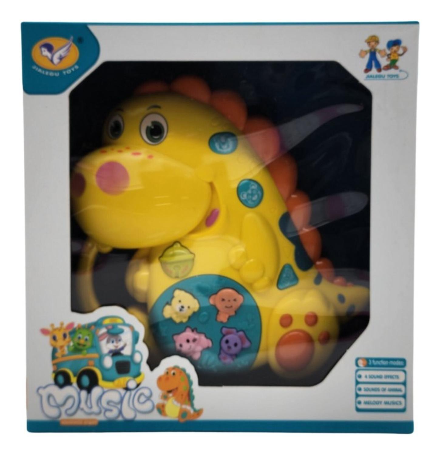 Juguete Piano Musical Con Luces Sonidos Animales Dinosaurio-5