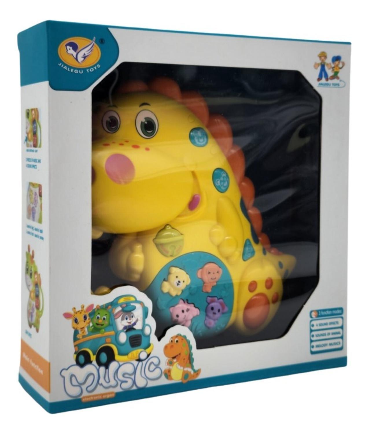 Juguete Piano Musical Con Luces Sonidos Animales Dinosaurio-6