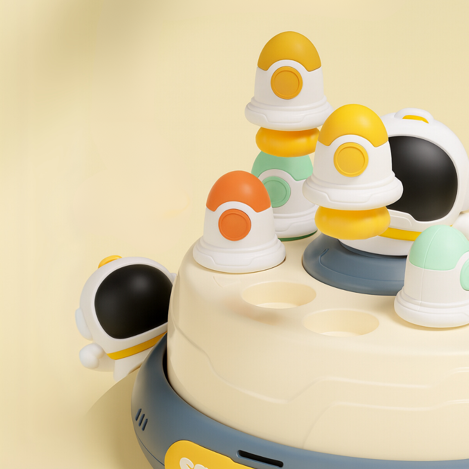 Juego De Mesa Captura Astronauta Saltador Infantil Giratorio-2