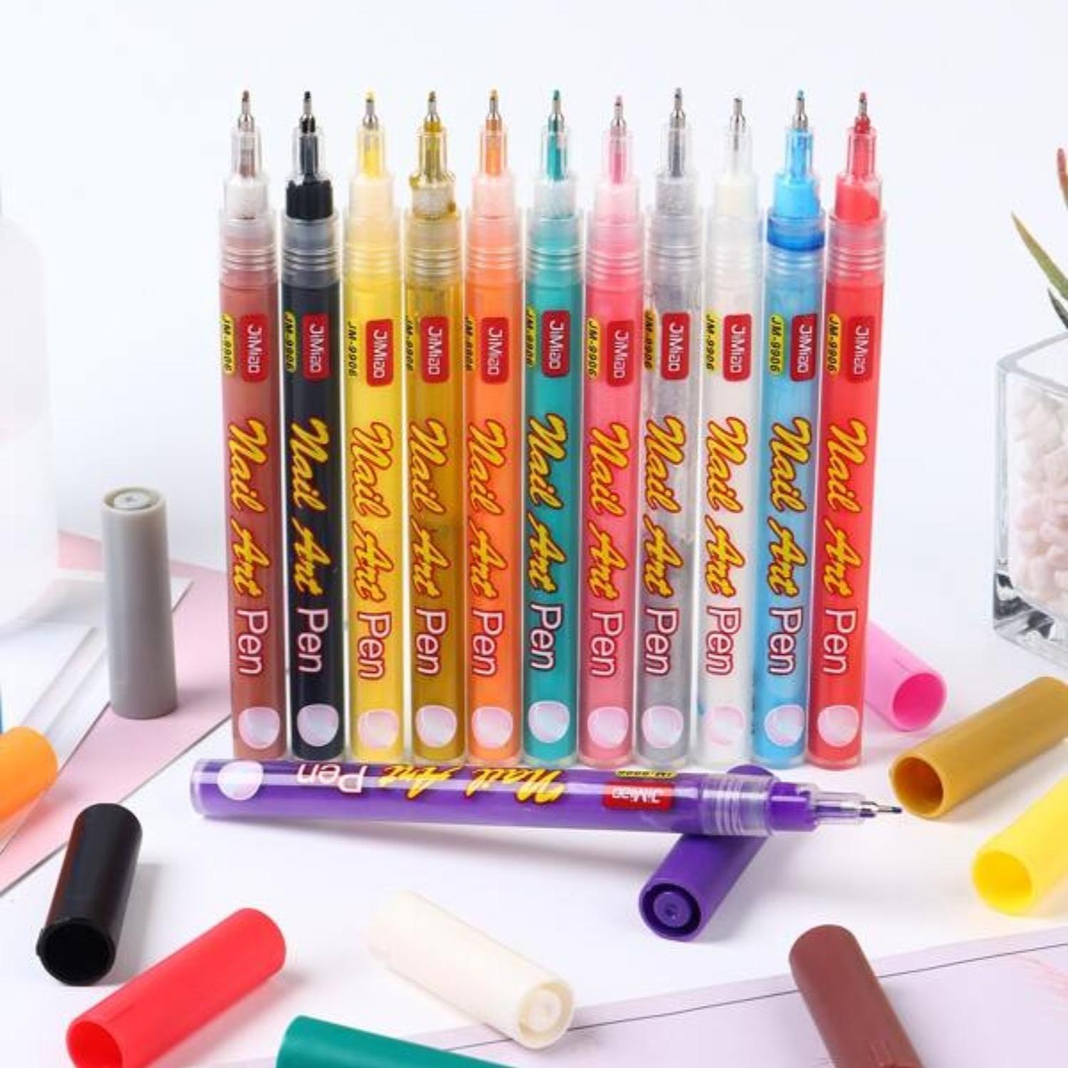 Set 12 Lapices Para Pintar Uñas De Secado Rapido Lapiz Uñas-2
