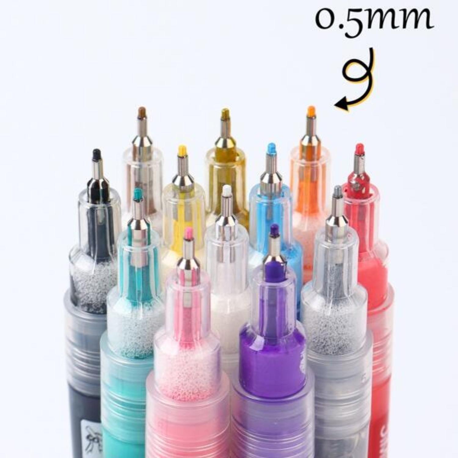 Set 12 Lapices Para Pintar Uñas De Secado Rapido Lapiz Uñas-3