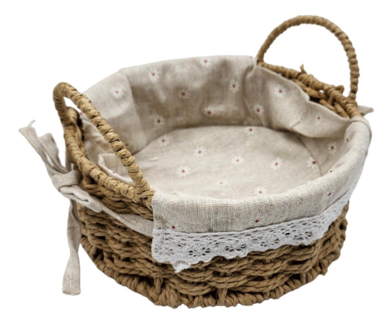 Set 2 Cestas De Almacenamiento Canastas Cestos Organizadoras-4