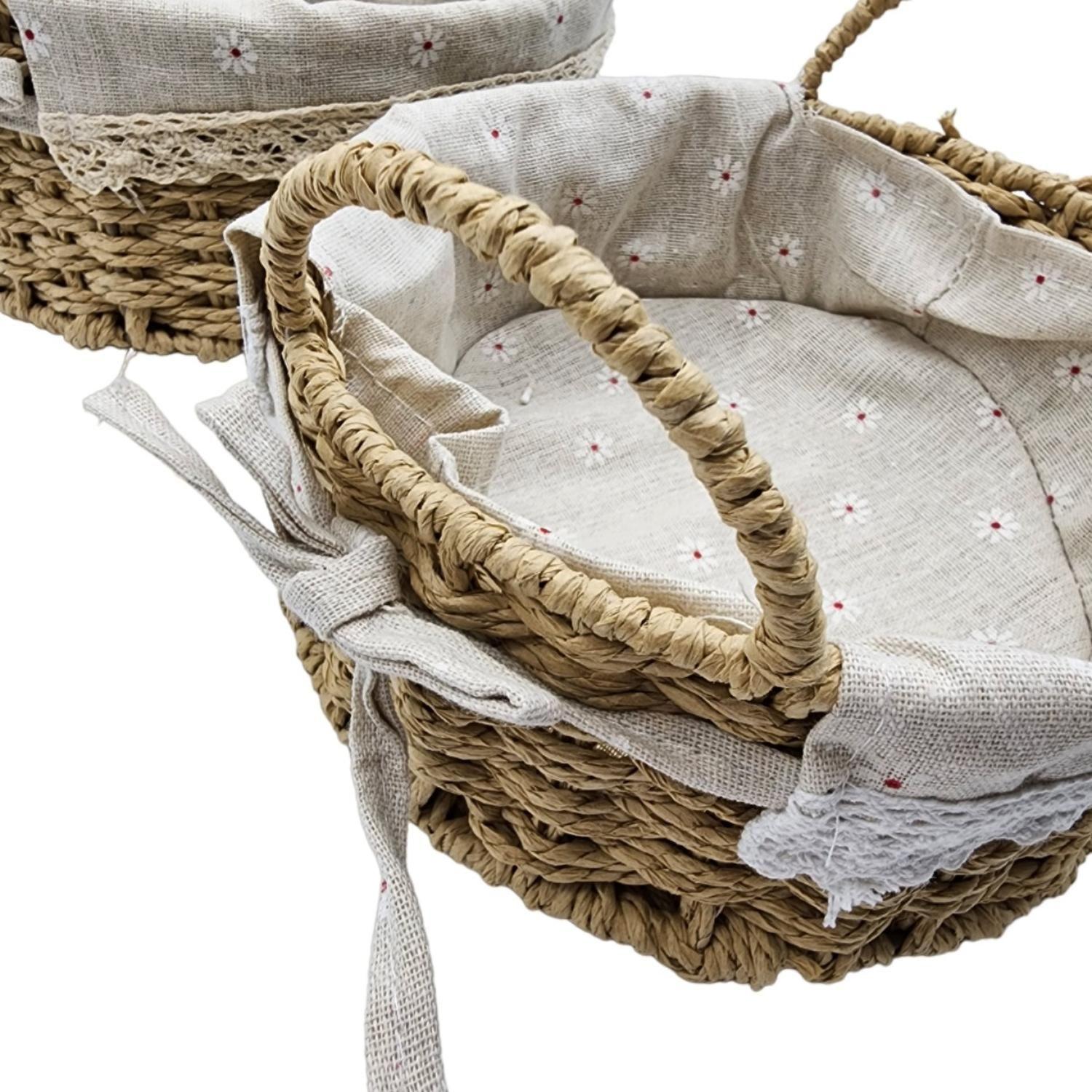 Set 2 Cestas De Almacenamiento Canastas Cestos Organizadoras-7