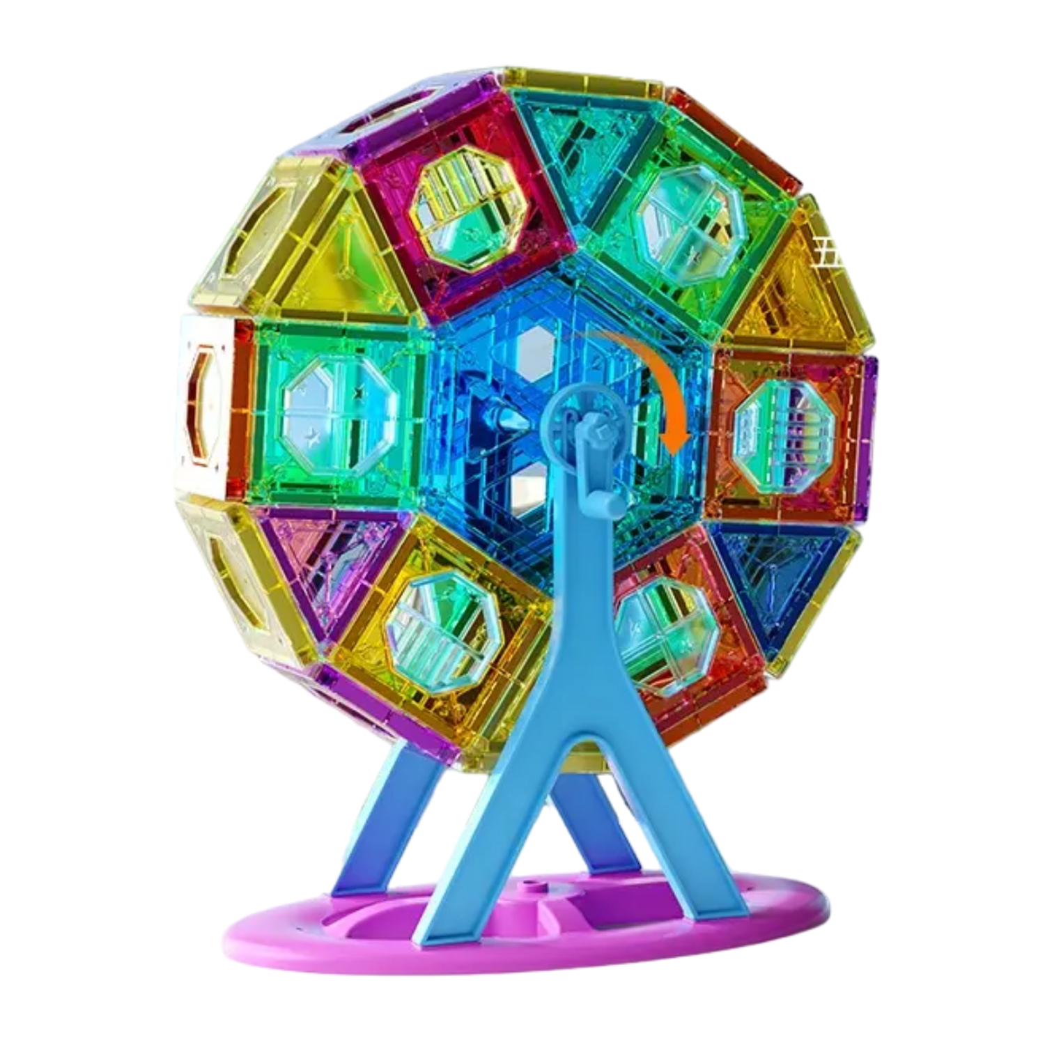 Set De Construccion Magnetico Piezas Magneticas 55 Piezas-3