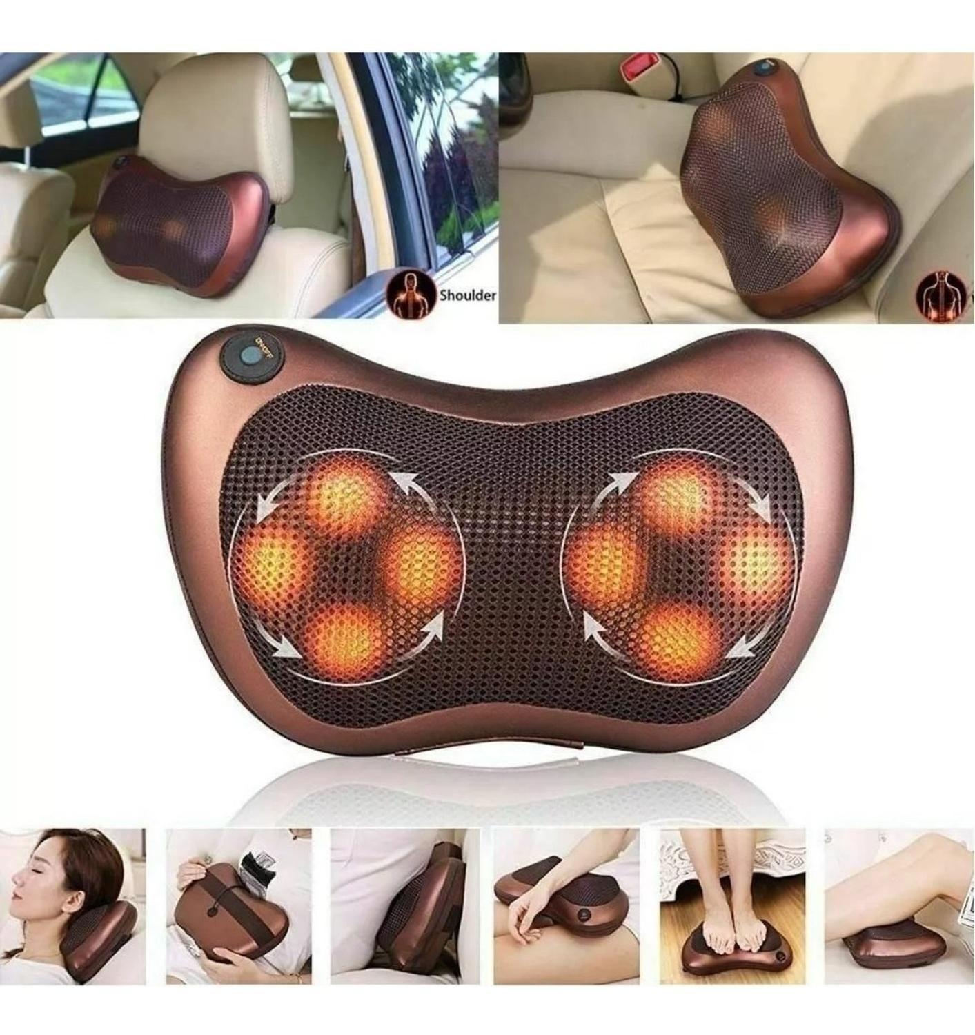 Masajeador Eléctrico Almohada Cojín Lumbar Cuello Piernas-2
