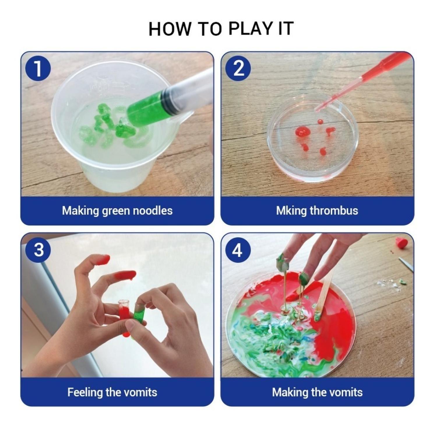 Kit De Ciencia Experimento Bacteria Slime Juguete Educativo-4