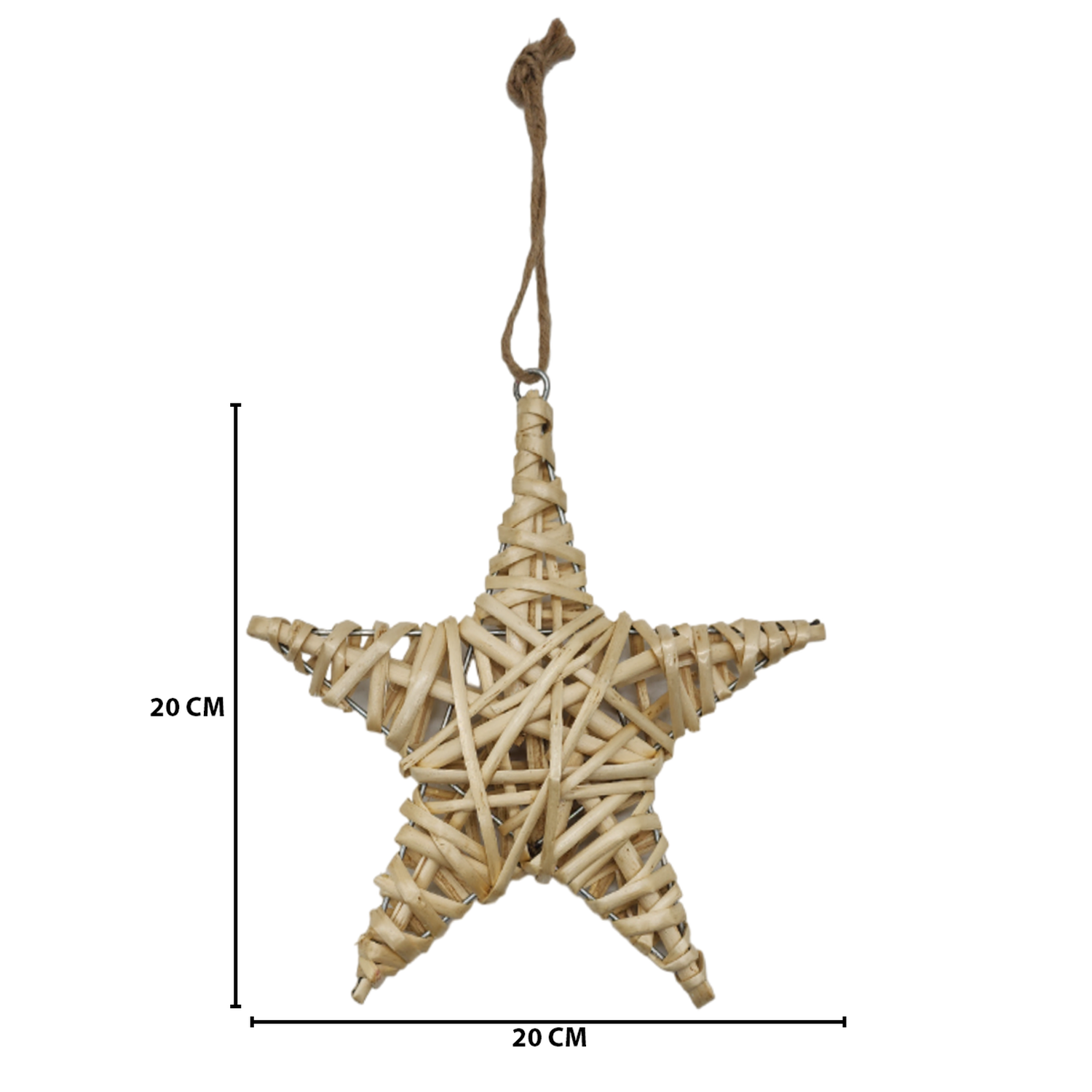 Set 4 Estrellas De Mimbre Para Decoracion Estrella Mimbre-2