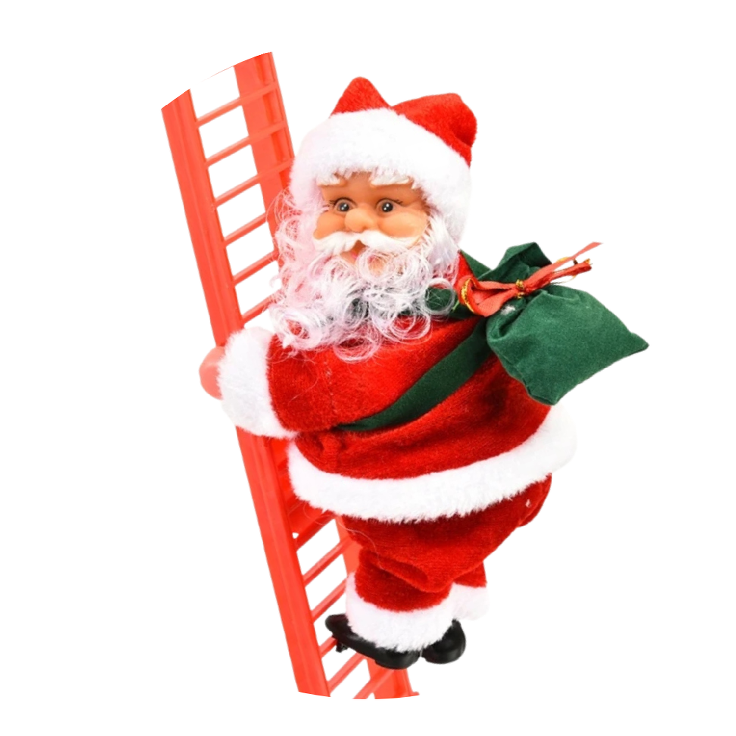 Viejo Pascuero Santa Sube y Baja Escalera Decoracion Navidad-0