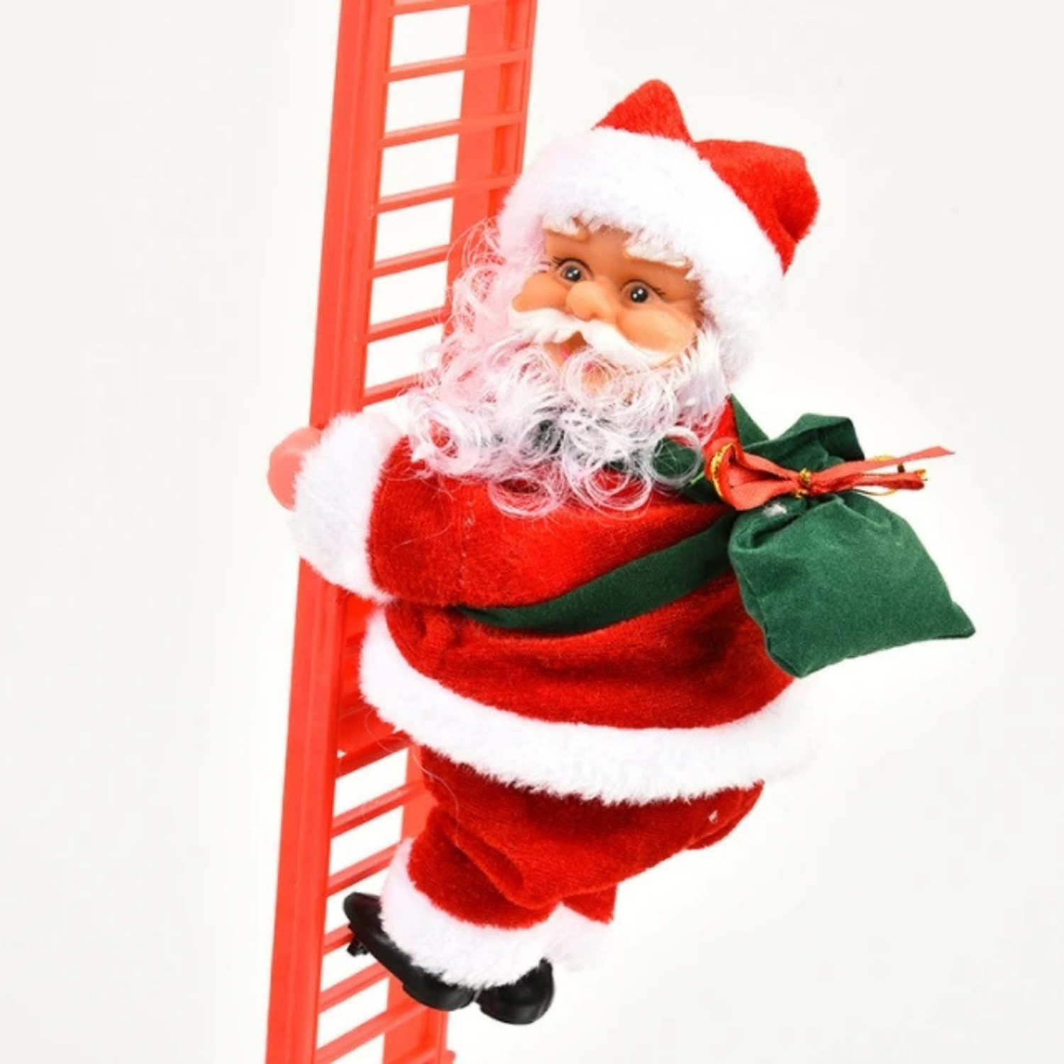 Viejo Pascuero Santa Sube y Baja Escalera Decoracion Navidad-2