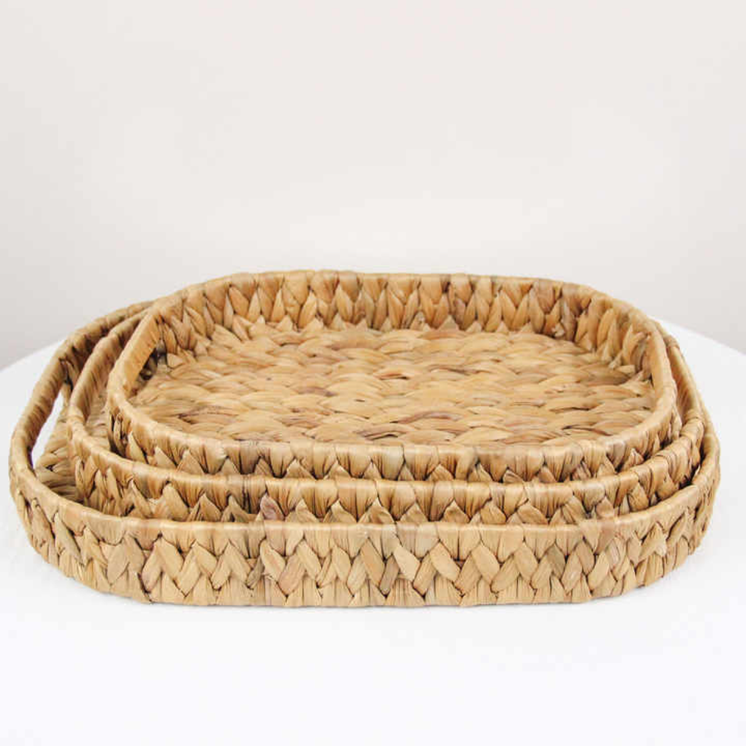 Set 3 Bandeja Rustica Fibra Natural Rectangular Bandeja-4