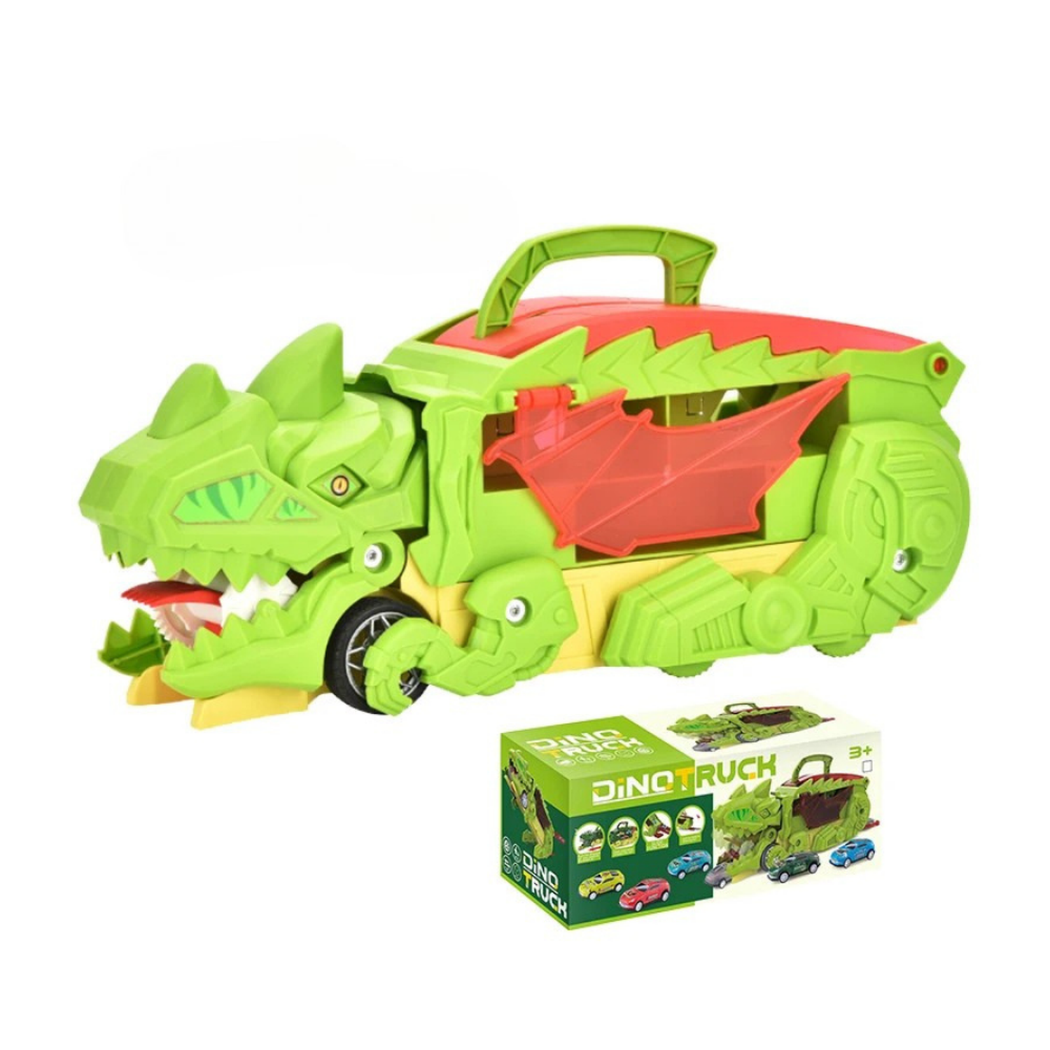 Camion De Carga Maletin Transportador De Dinosaurios Juguete-3