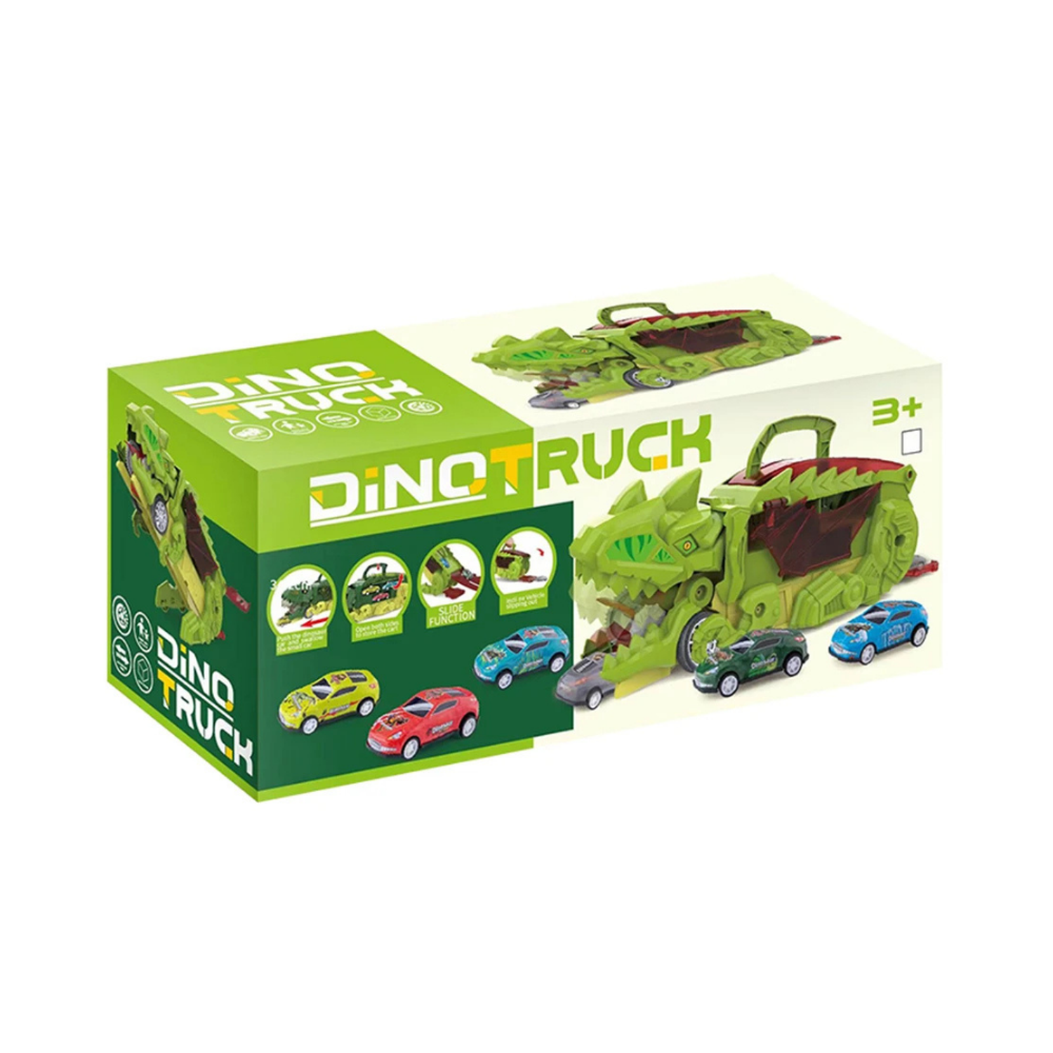 Camion De Carga Maletin Transportador De Dinosaurios Juguete-4