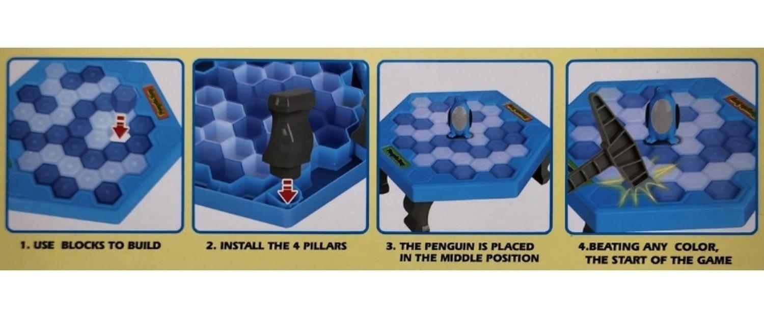 Juego Trampa Salva Pinguino Bloques Hielo Juego De Mesa-4