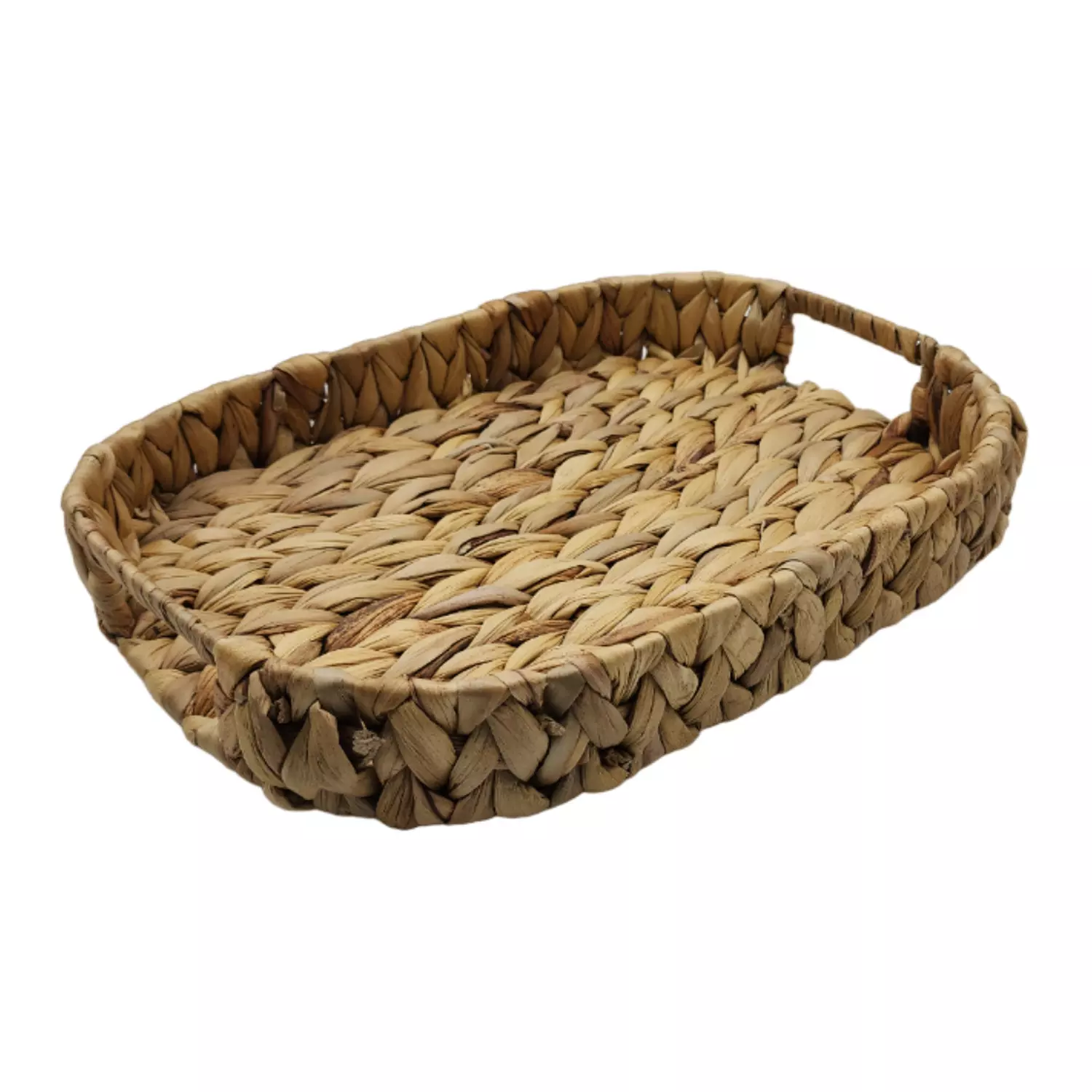 Bandeja Rustica Fibra Natural Rectangular Bandeja Multiuso S-0