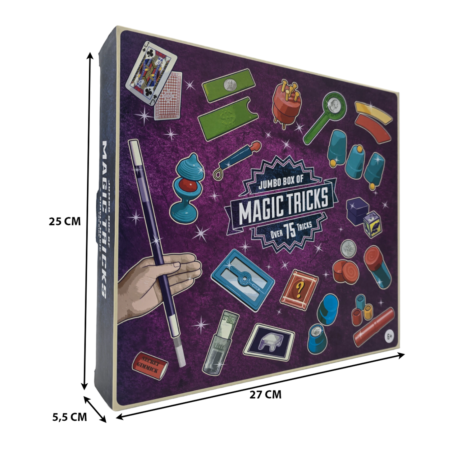 Set Juego De Magia Magic 75 Trucos De Mago Con Varita Niños-5