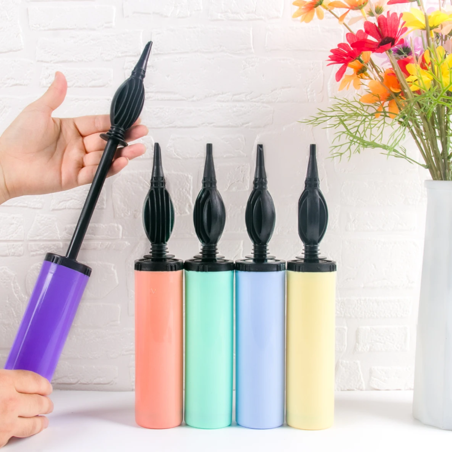 Bombín Manual Inflador De Globos Fiestas Cumpleaños Eventos-3