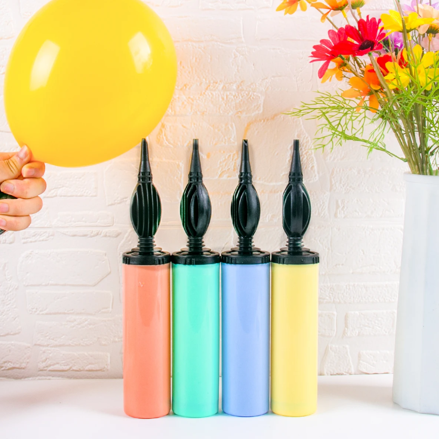 Bombín Manual Inflador De Globos Fiestas Cumpleaños Eventos-4