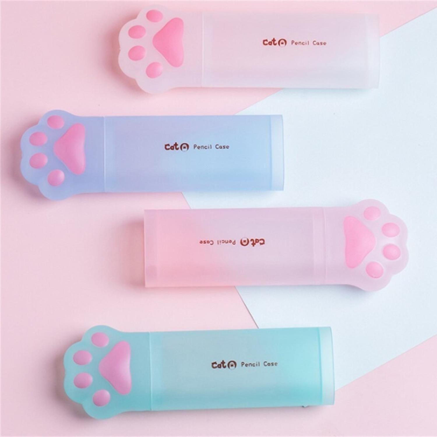 Estuche Lápices Patita De Gato Kawaii Cute Varios Colores-1