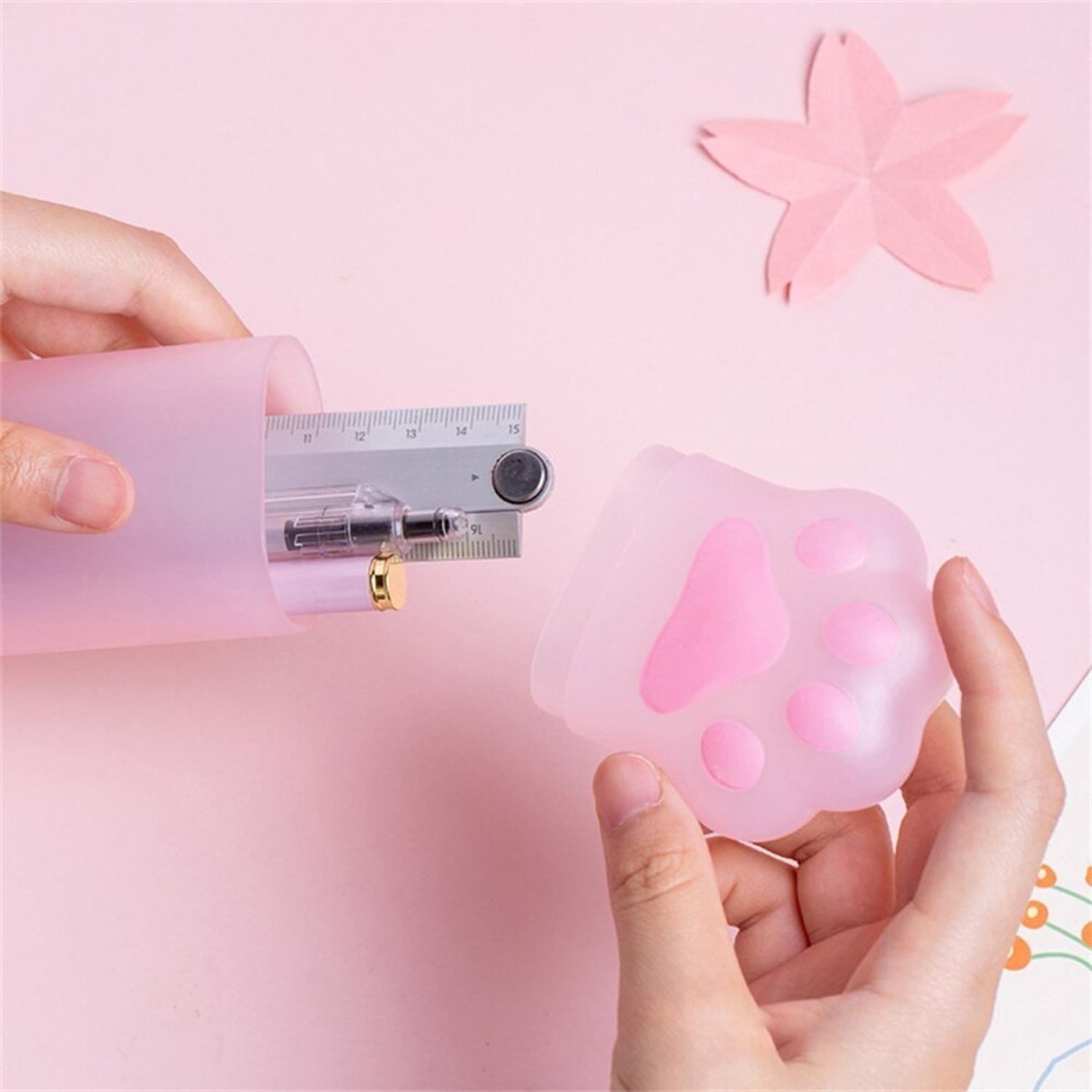 Estuche Lápices Patita De Gato Kawaii Cute Varios Colores-6