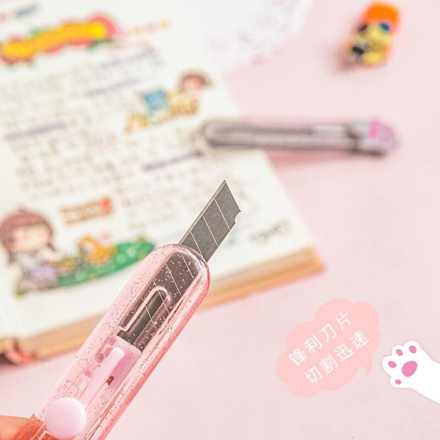 Corta Carton Cutter Gatito Kawaii Cute Patita De Gatito-3