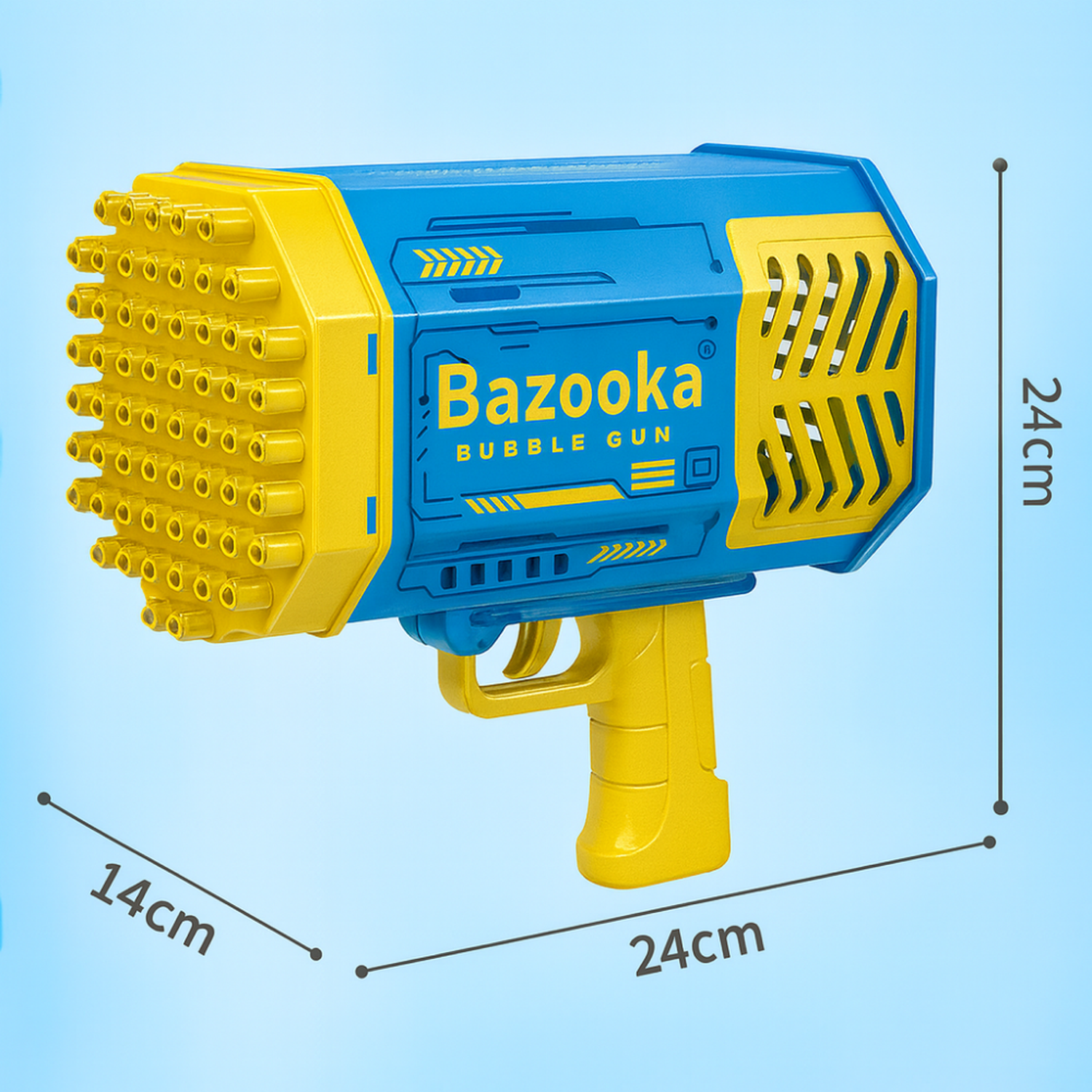 Pistola De Burbujas Bazooka Bubble Gun Juguete Con Luces Led-5