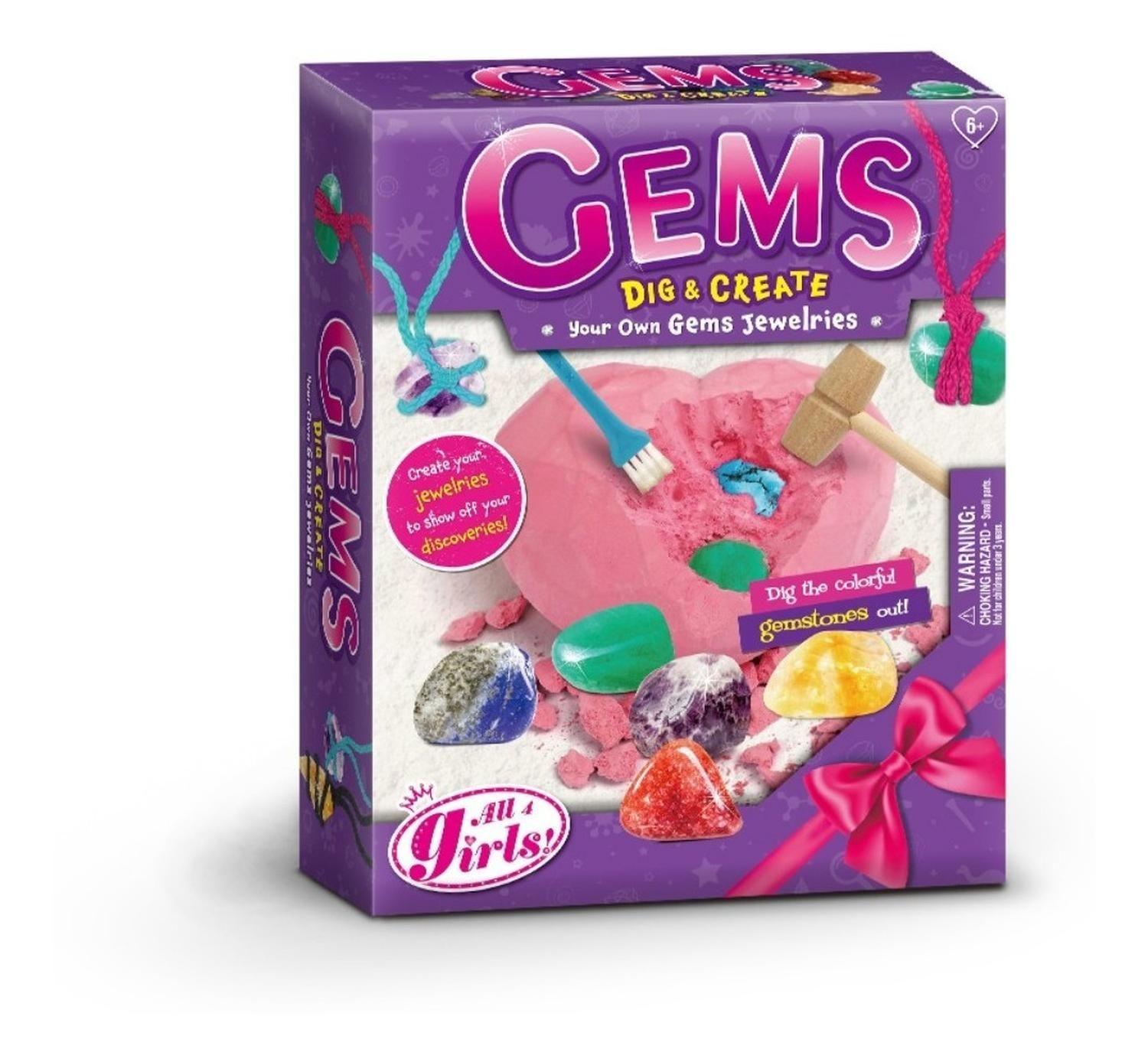Kit Excavación Gemas Misteriosas Juguete Didáctico Educativo-1