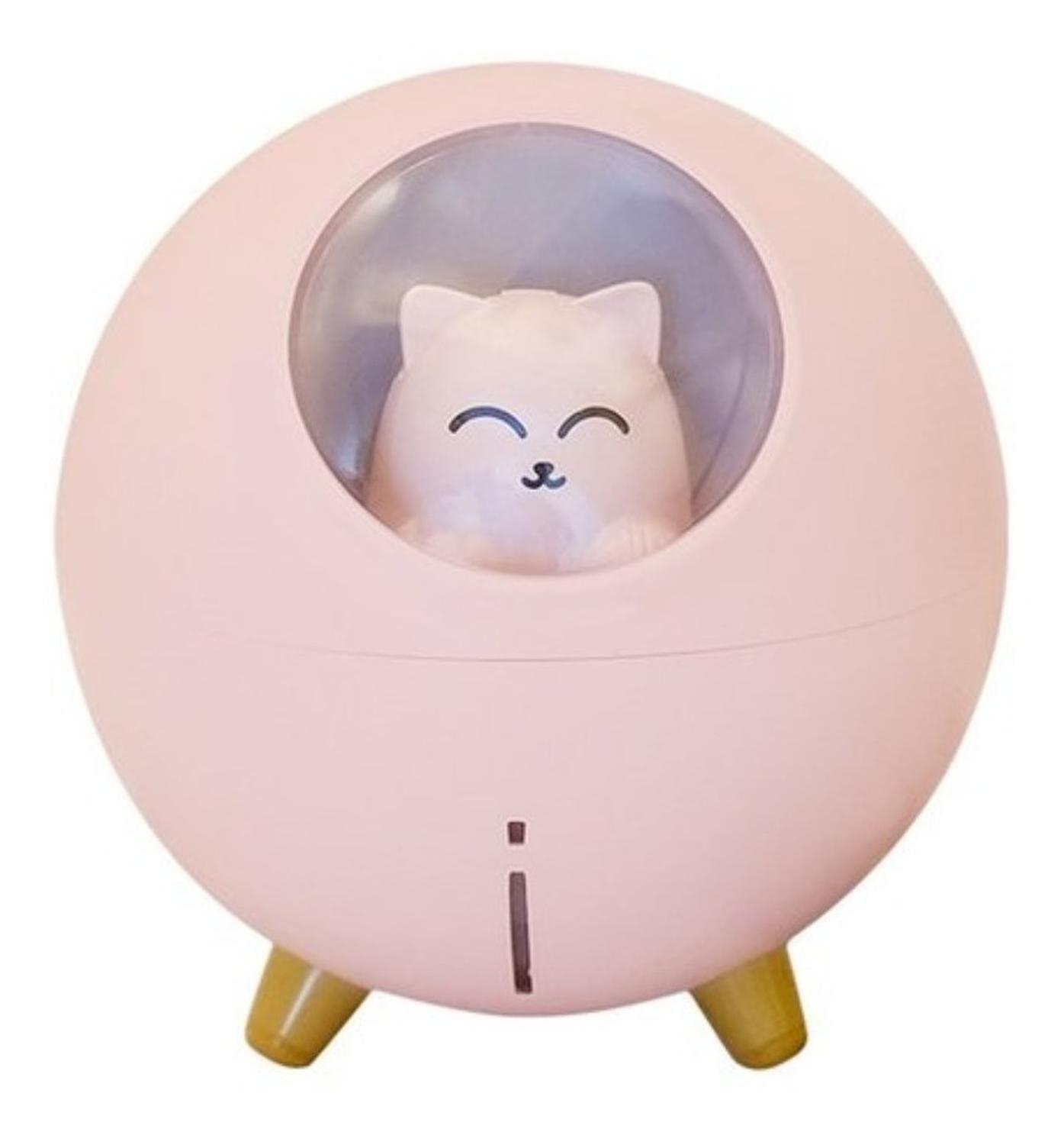 Humidificador Usb De Gatito Redondo Kawaii Vaporizador-0