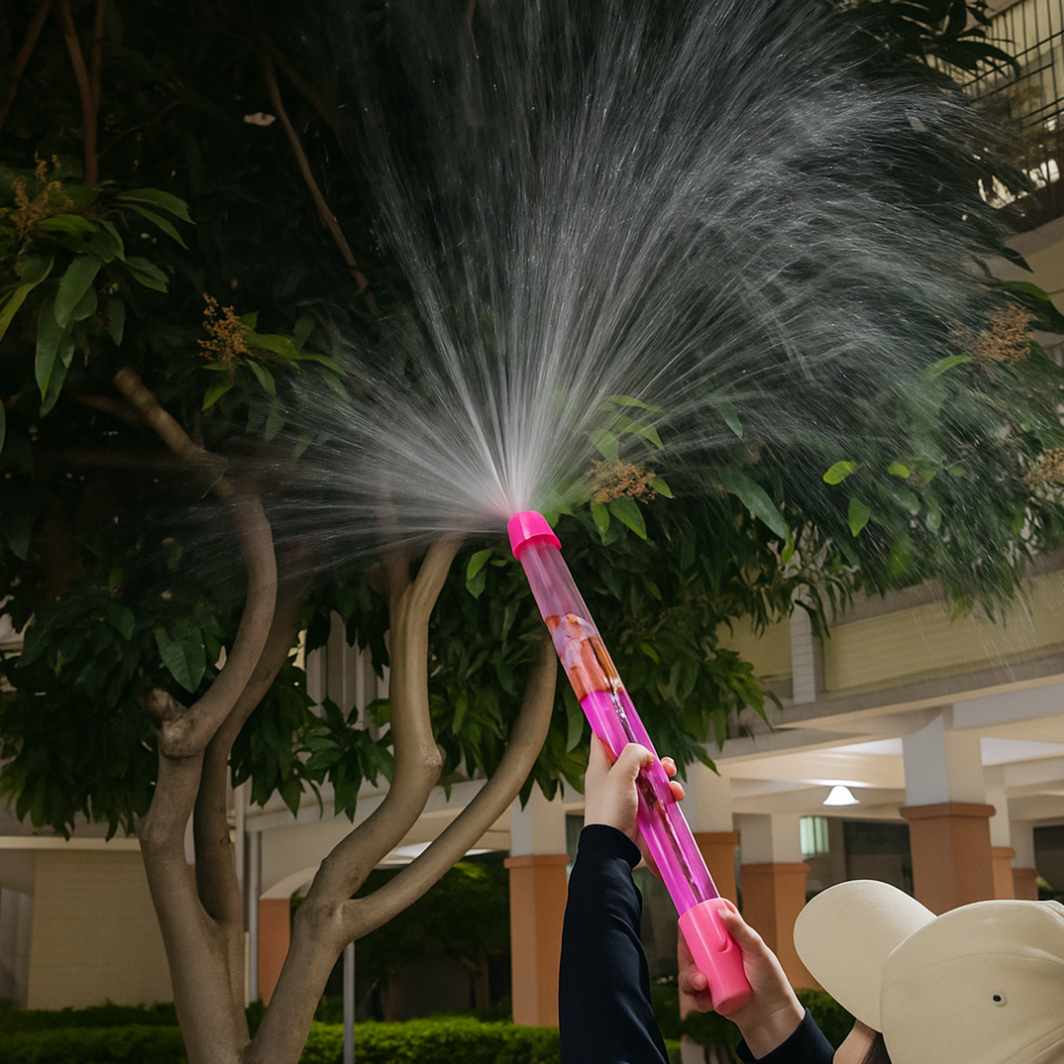 Juguete Pistola de Agua Espiral Manual Niños Verano Playa-2