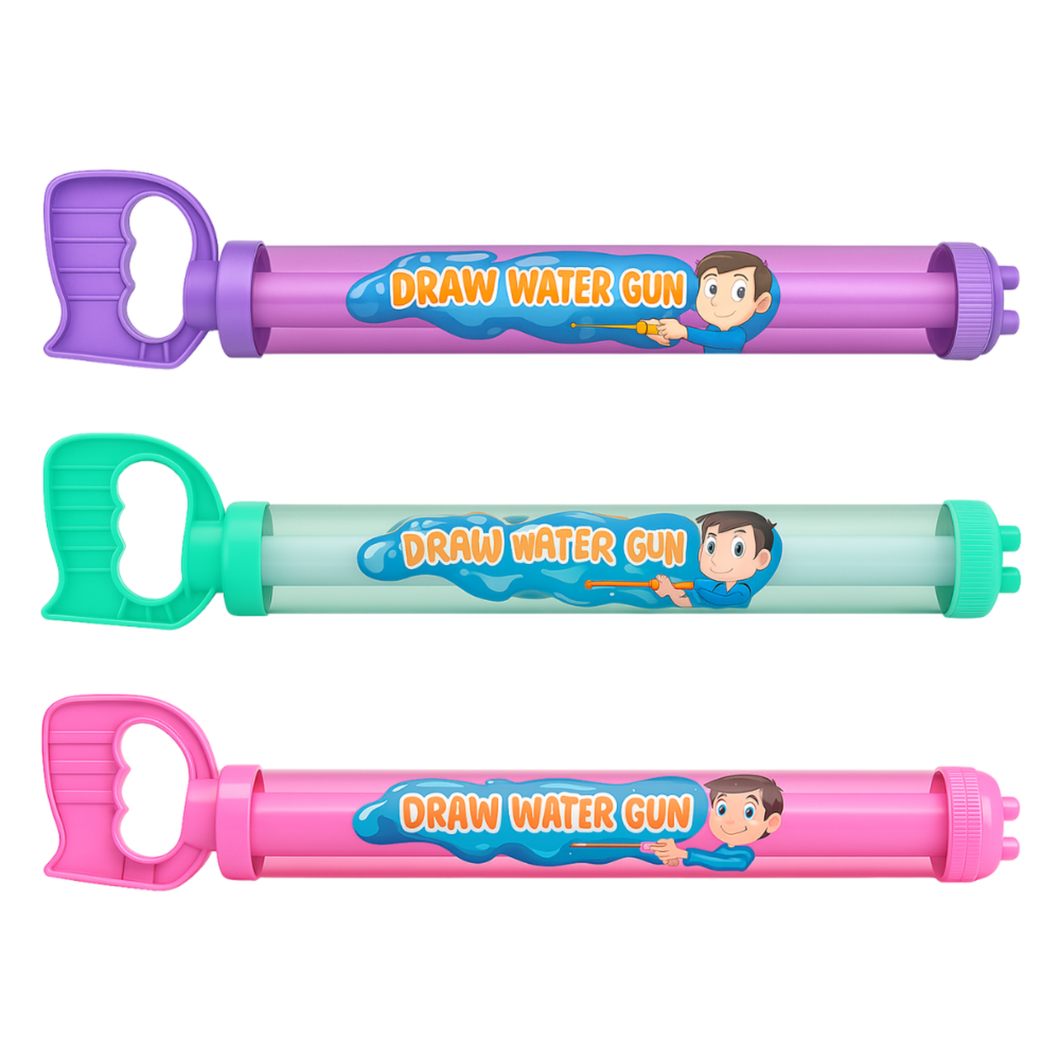 Juguete Pistola de Agua Espiral Manual Niños Verano Playa-4