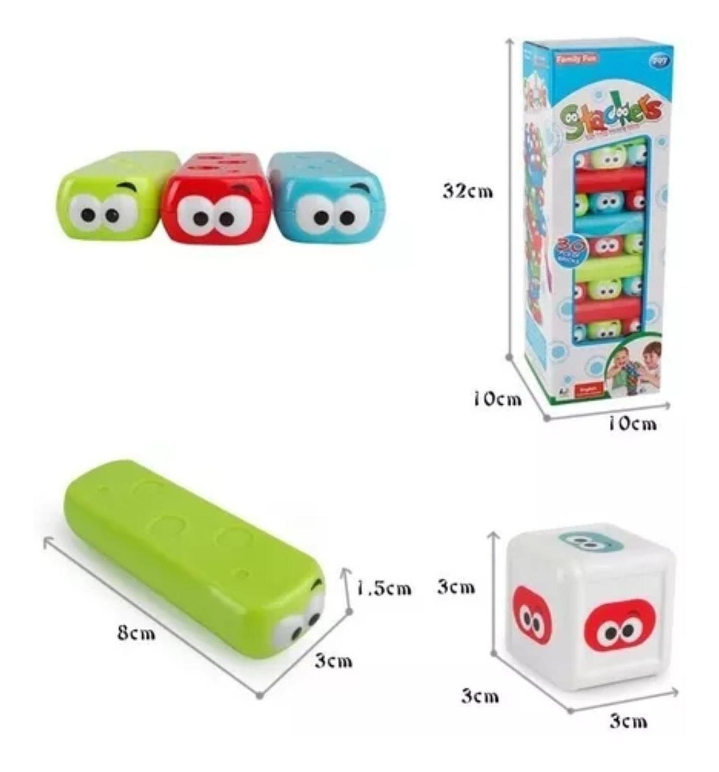 Juego De Mesa Torre De Equilibrio De Colores Caras Niños-2