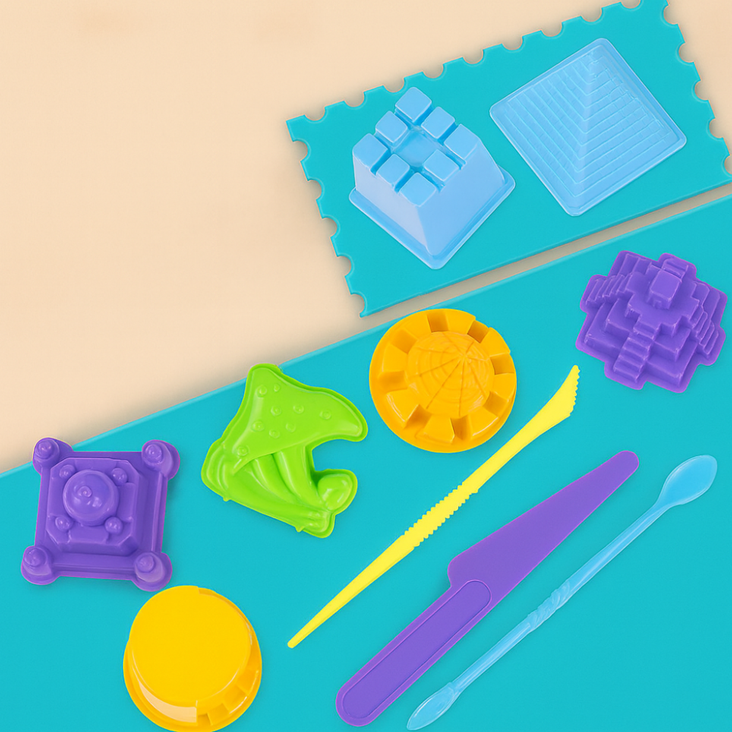 Set De Arena Magica Con Accesorios Y Moldes Playa Mar-7