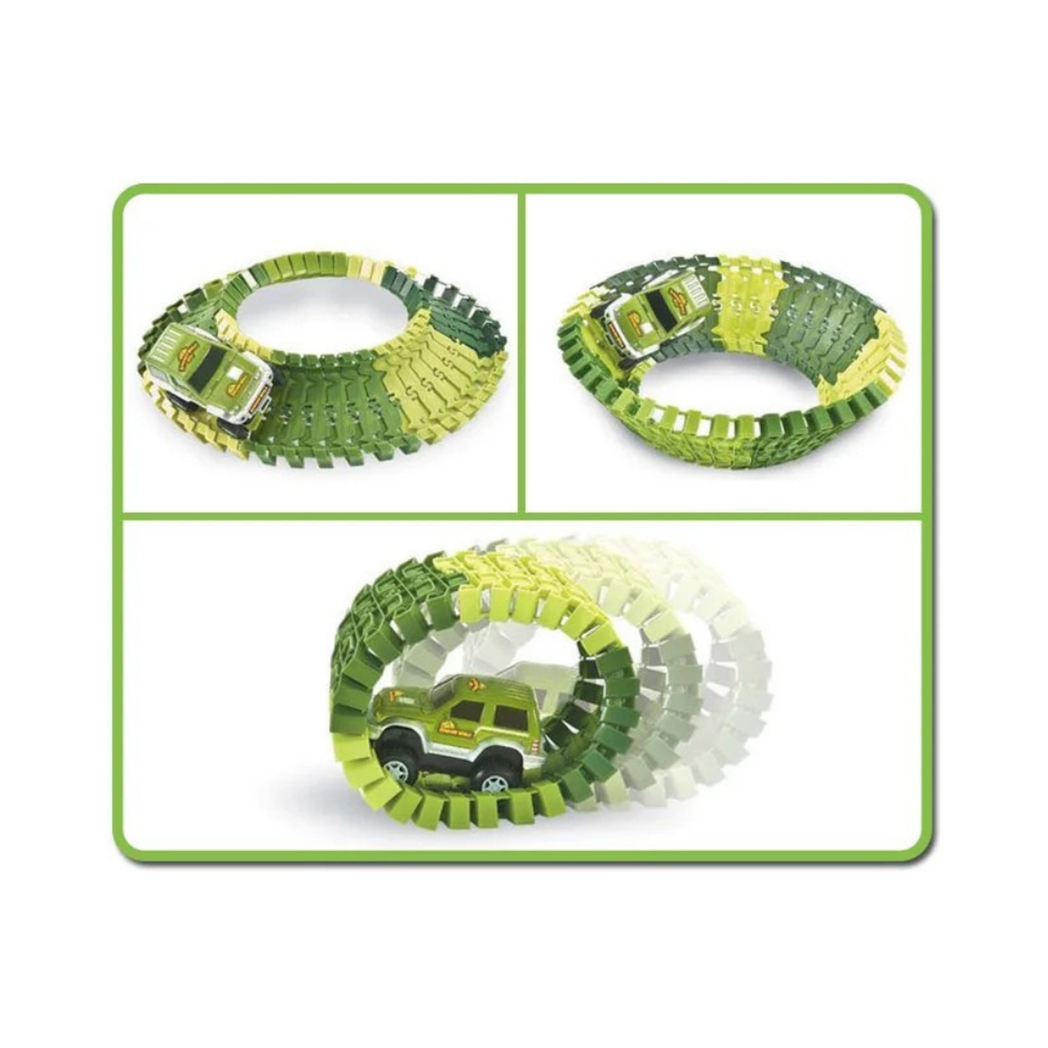 Pista de Carreras Juguete de Dinosaurios Infantil 144 Piezas-5