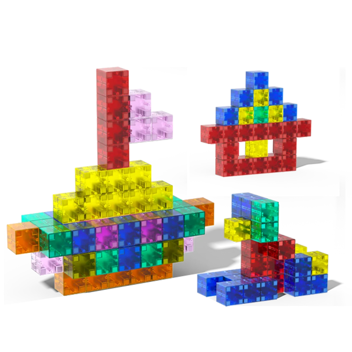 Set Juego de Bloques Magneticos 96 Piezas Construccion Niños-8