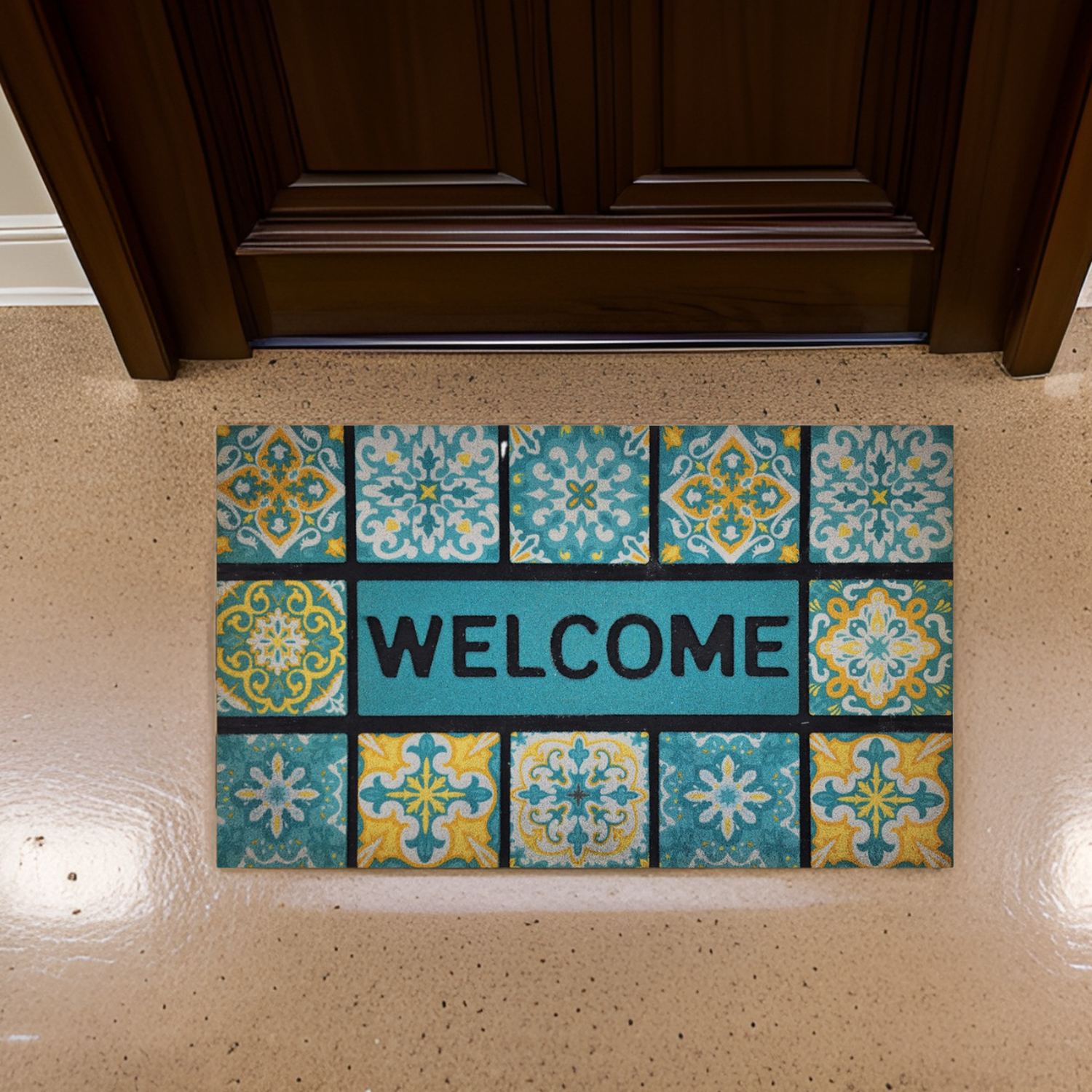 Alfombra Welcome Limpiapies Felpudo Alfombra De Entrada Baño-2