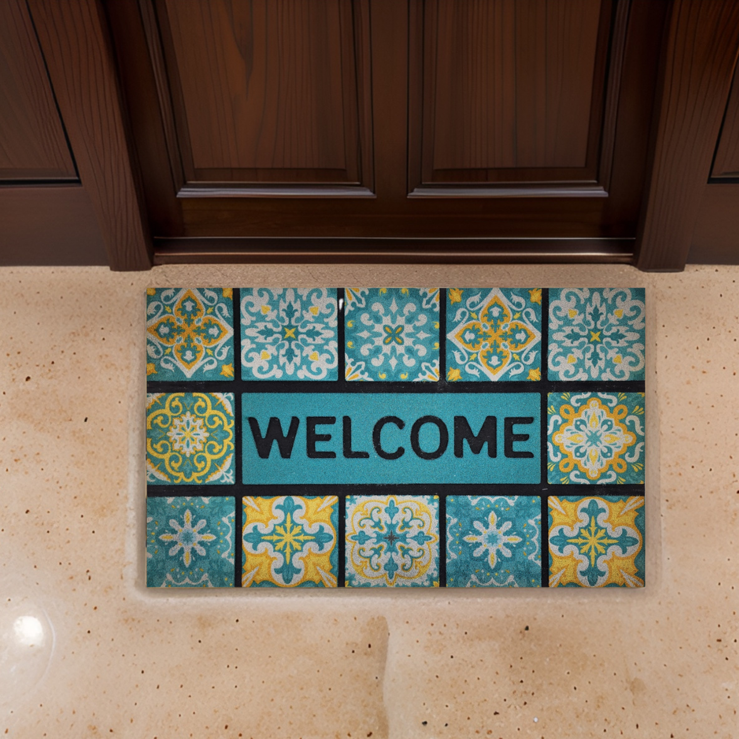 Alfombra Welcome Limpiapies Felpudo Alfombra De Entrada Baño-4