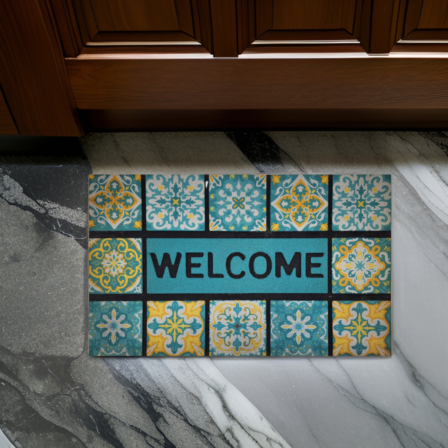 Alfombra Welcome Limpiapies Felpudo Alfombra De Entrada Baño-5