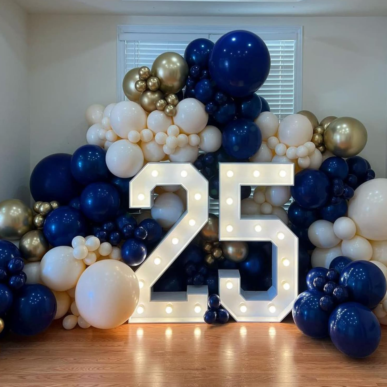 Globos Color Azul Oscuro Vintage 50 Unidades Tamaño R12-6