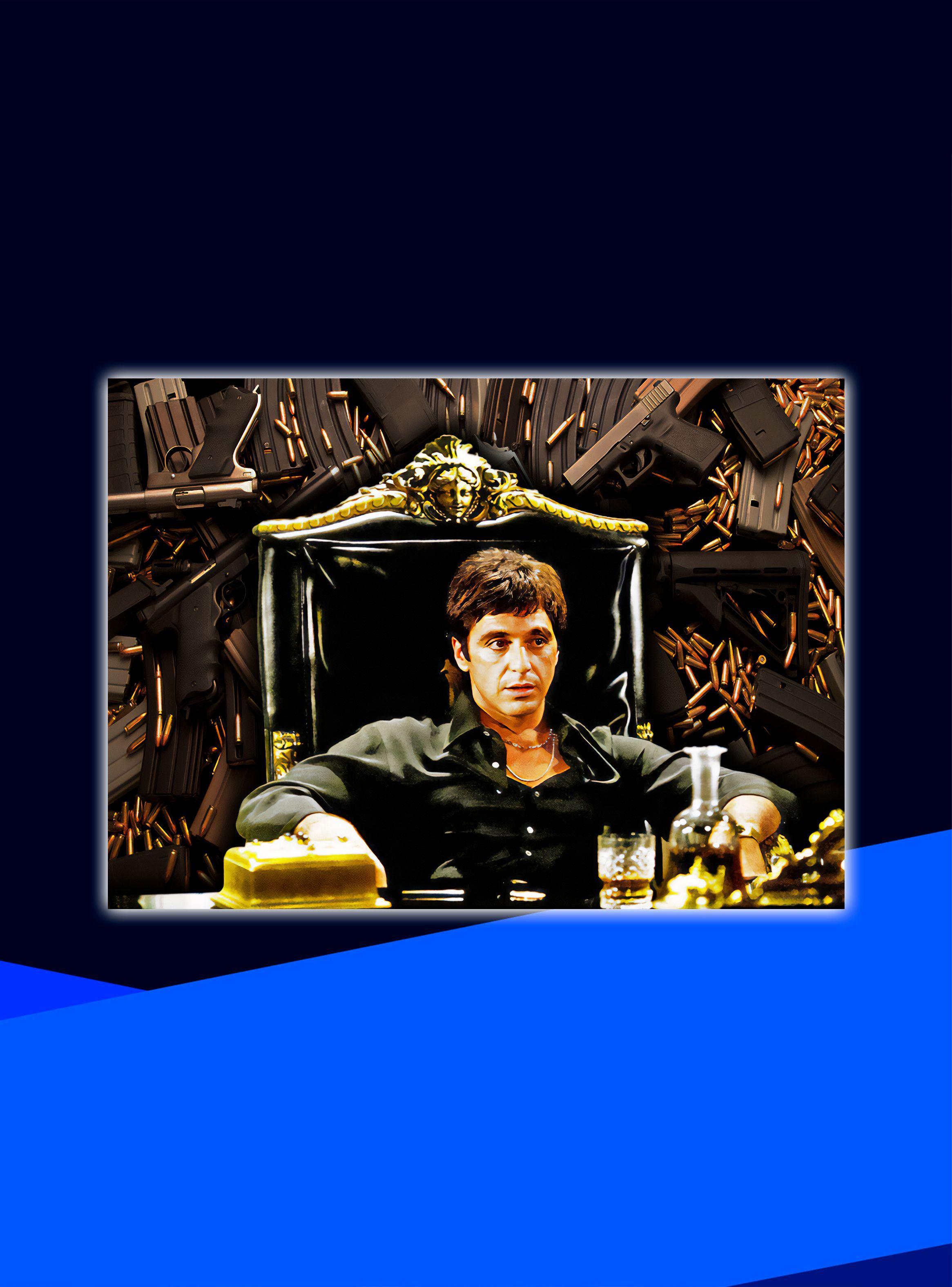 Cuadro decorativo PVC - Tony Montana-1